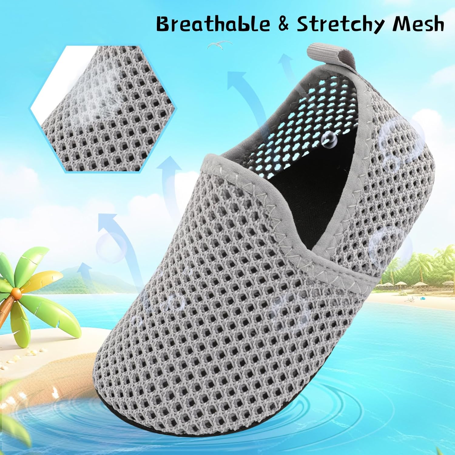 Quick-Dry Toddler Water Shoes for Boys Girls