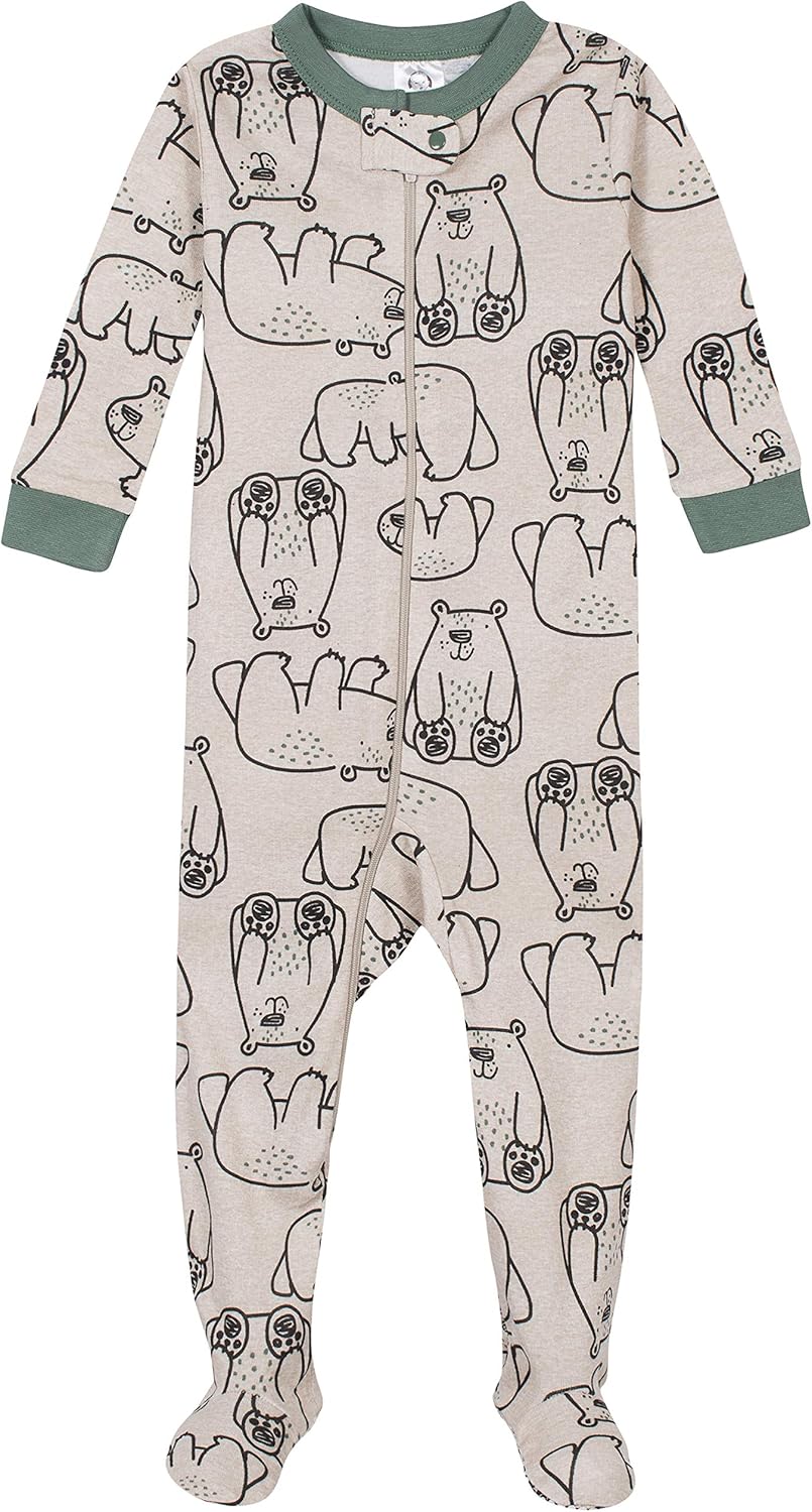 Gerber Baby Boys 4-Pack Pajamas for Safe Sleep