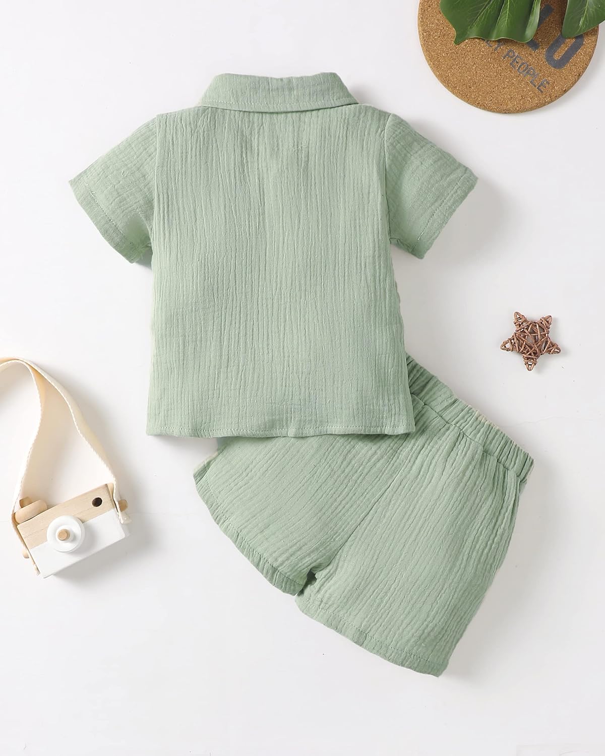 Dummy-Free Plus Baby Boy Clothing Set for Summer