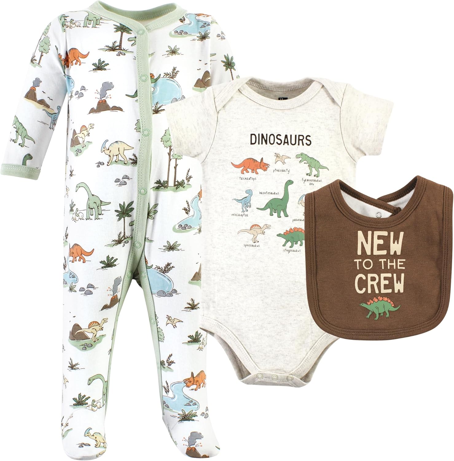 Hudson Baby Sleep Play Set with Bibs Pajamas