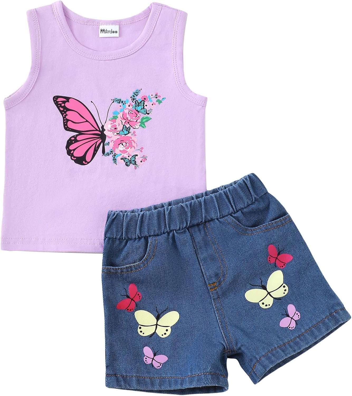 Mikrdoo Baby Girl Clothing Toddler Newborn toage summer outfits set