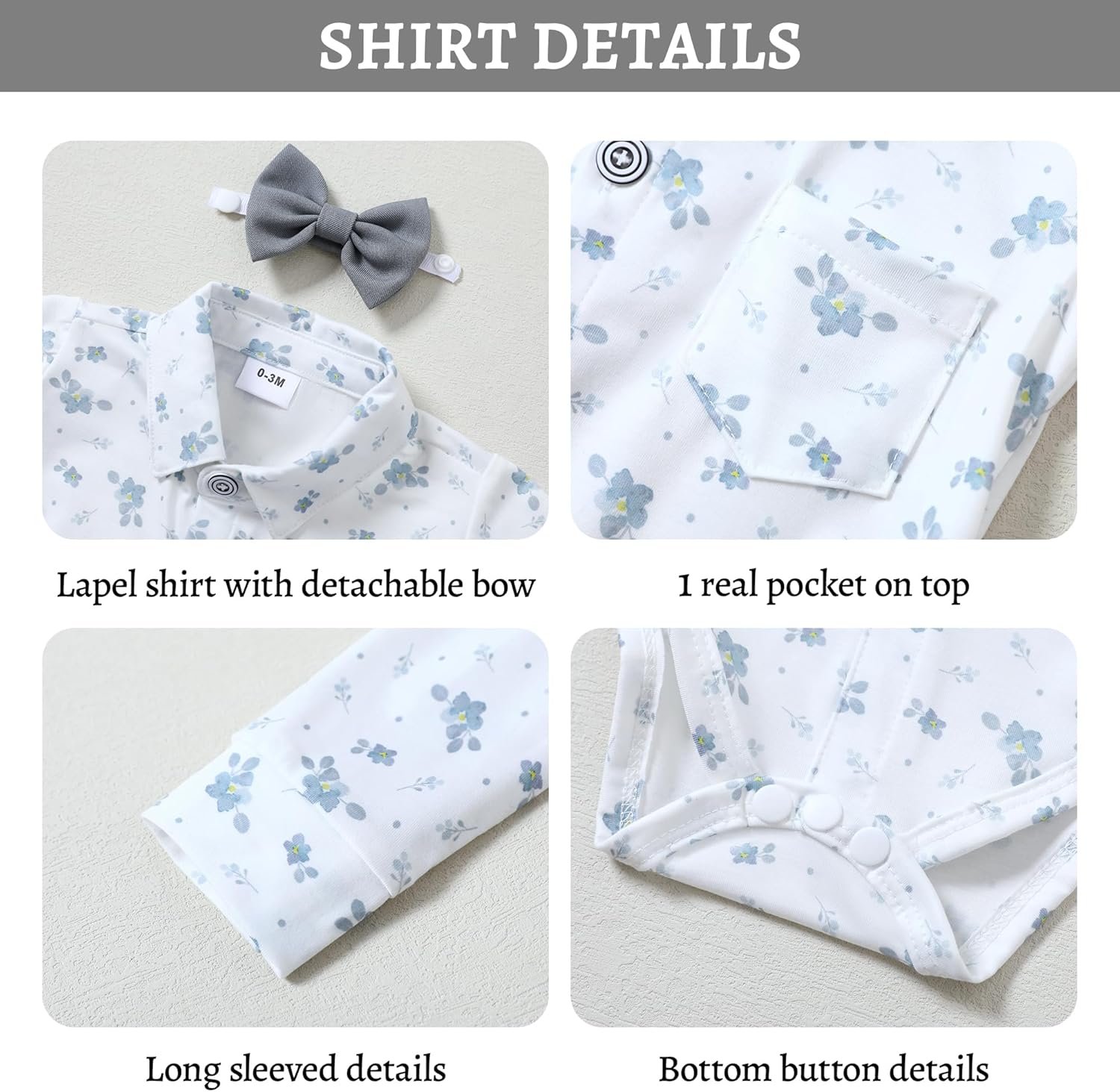 Gentleman Baby Outfit Set for Infants - 6-Piece Wedding Grooming Attire