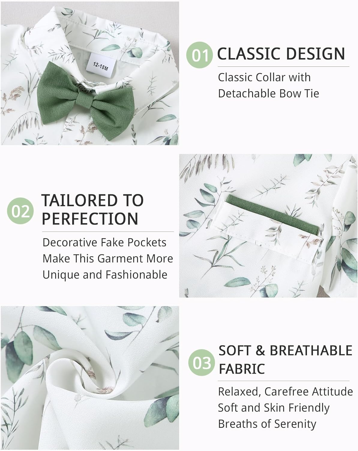 Sanmio Toddler Baby Boy Gentleman Formal Outfit 1-5 Years