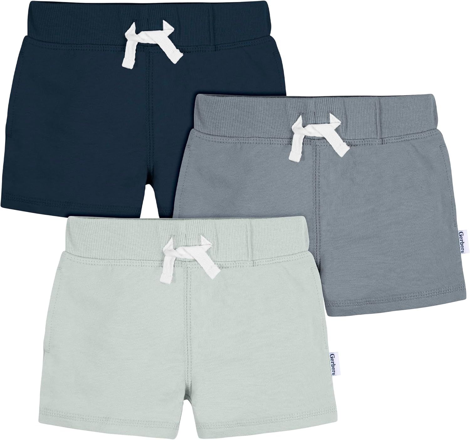 Perfect 3-Pack of Solid Knit Pull-On Knit Shorts