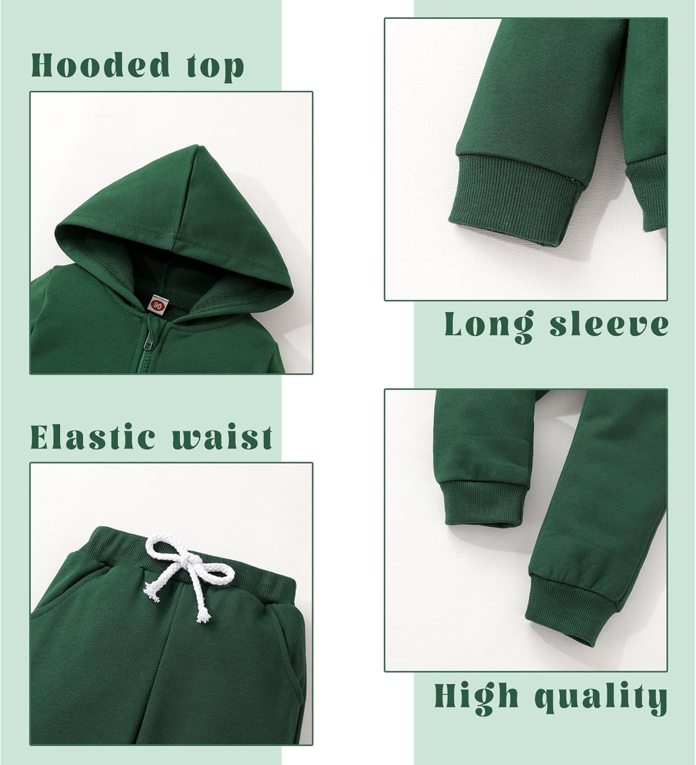 Happy Town Toddler Sweatsuit Hoodie Set