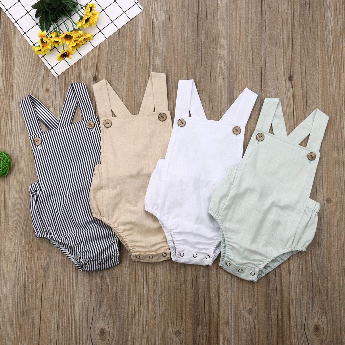 Doublebabyjoy Newborn Summer Romper