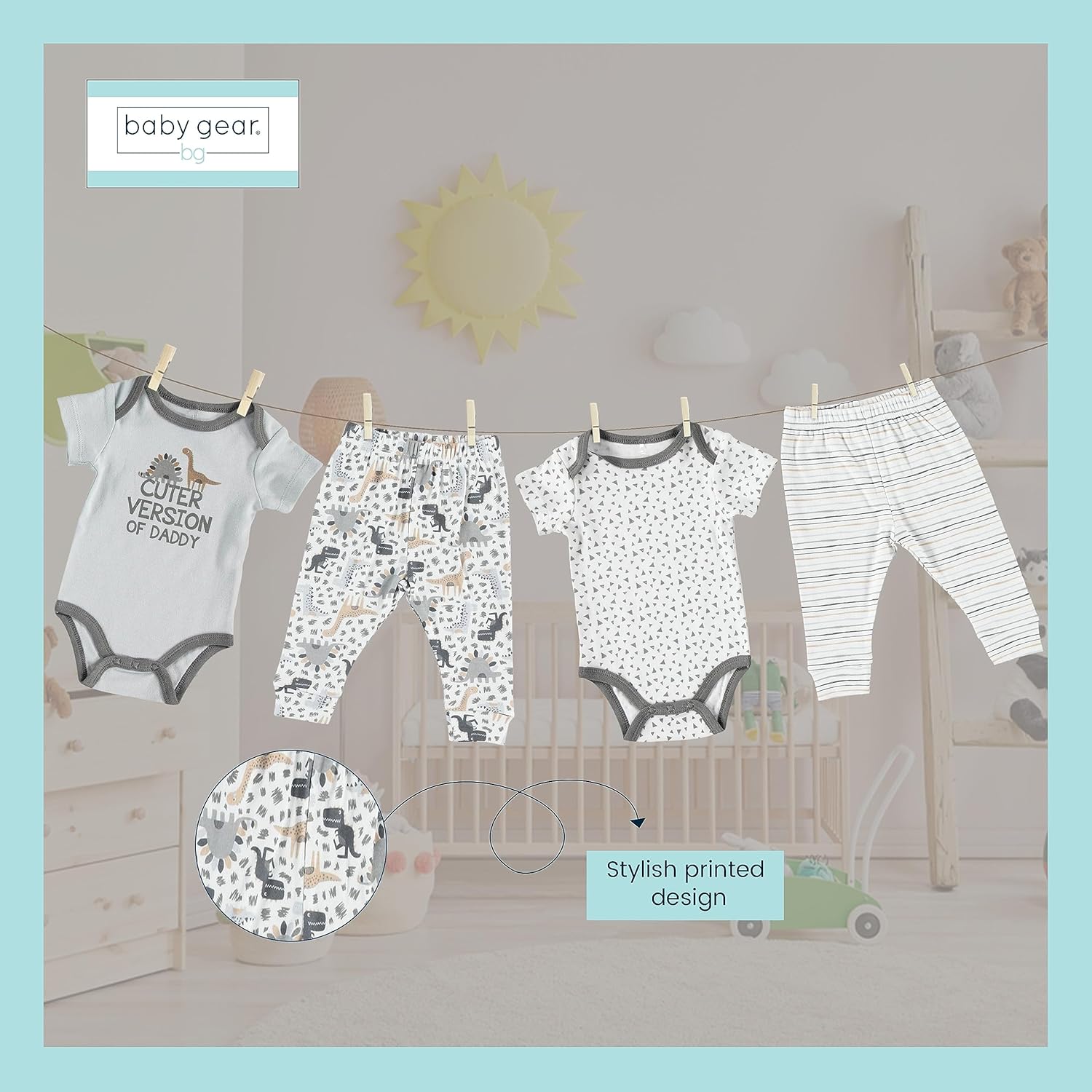 Front-Loading Layette Set for Boys Sleep Play and More