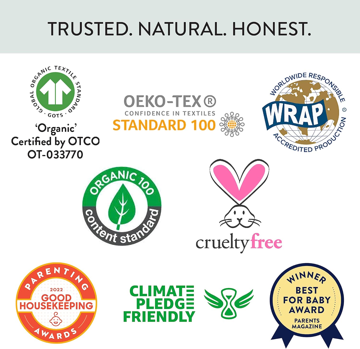 Honest Baby Organic Multipack Pullover Set for Babies and Kids