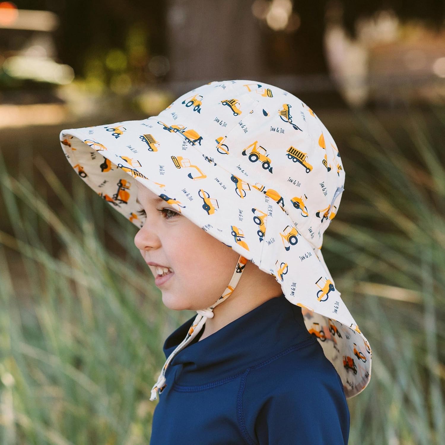 JAN JUL Kids Adjustable Cotton Sun Hat 50 UPF