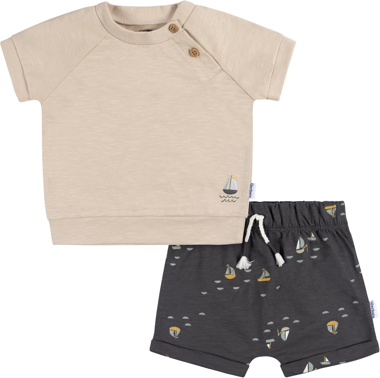 Gerber Baby Boys T-Shirt Shorts Set