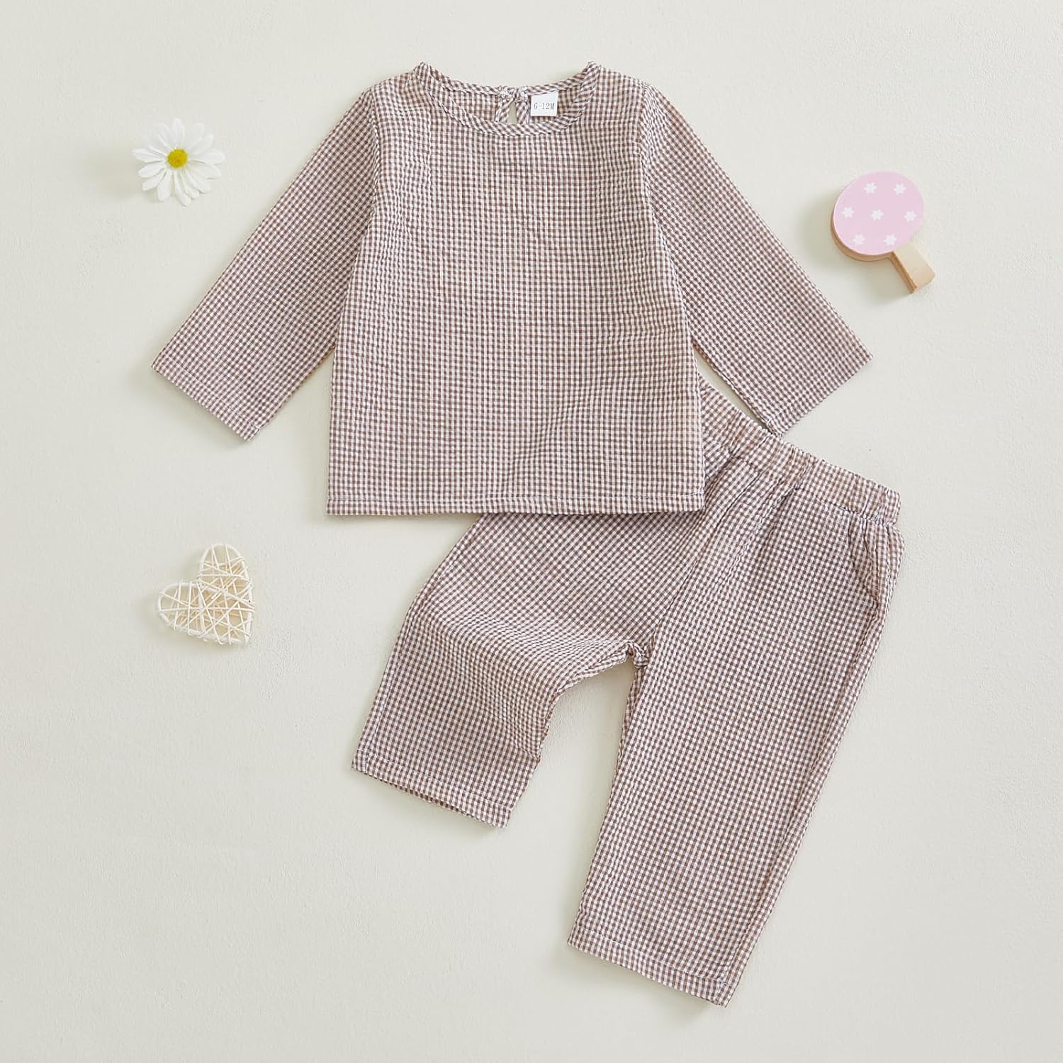 Adorable Plaid Outfit Set for Fall and Winter