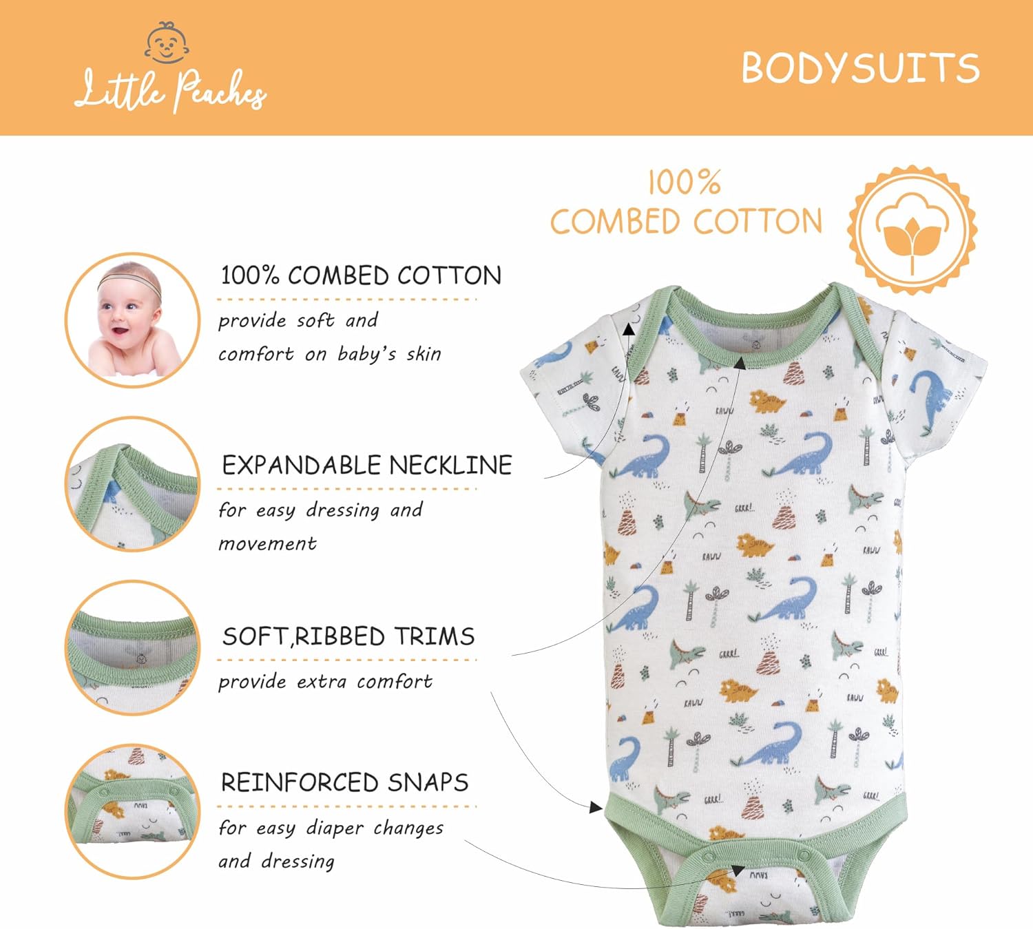 Little Peaches Newborn Boy Layette Set - 10 Piece