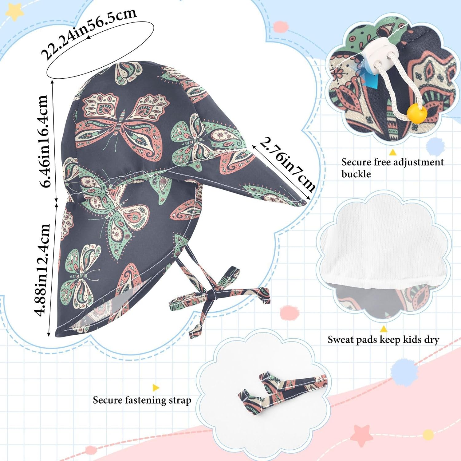 Sun protection in style with our buttery baby sun hat