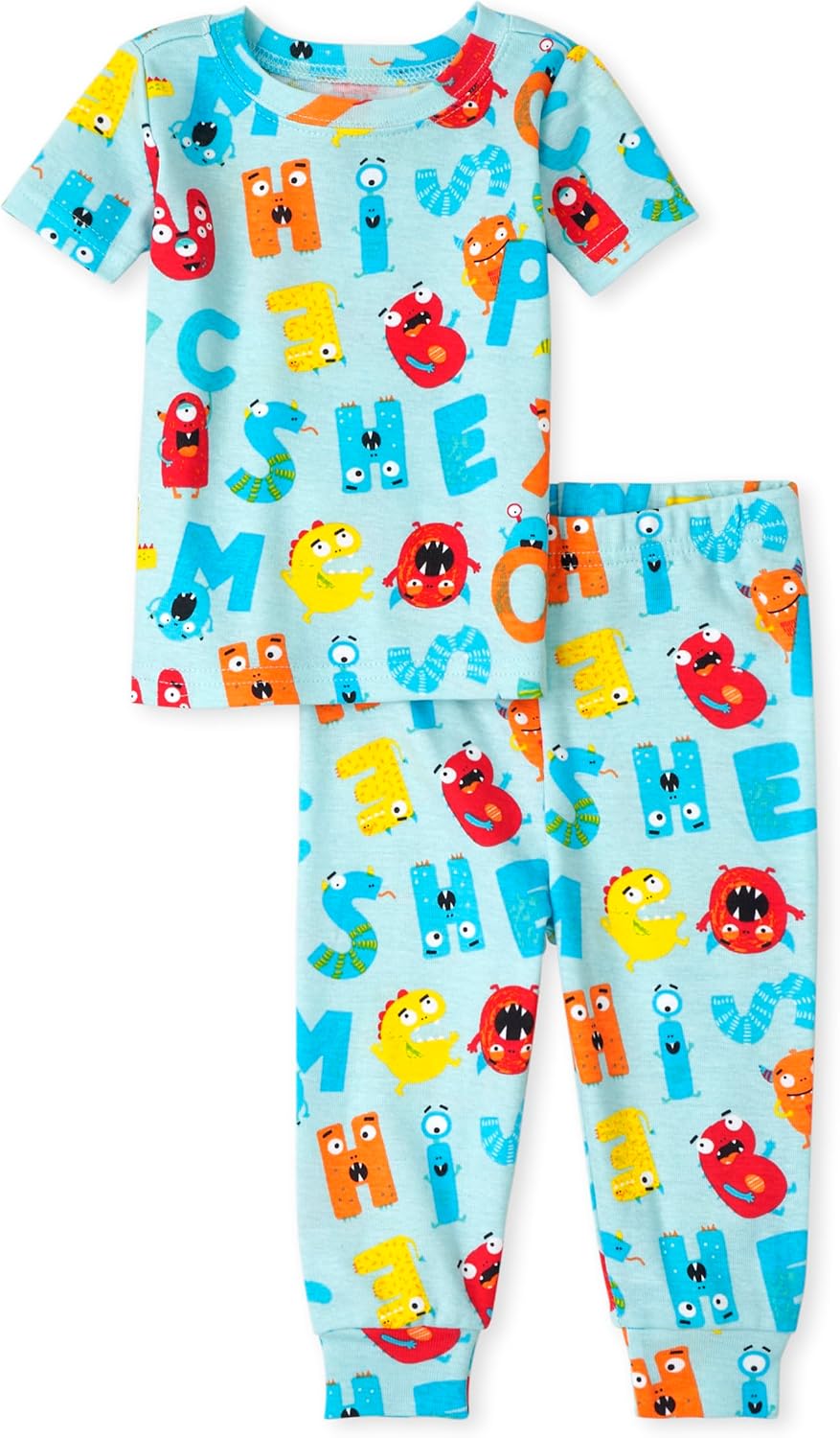 The Childrens Place Baby Boys Dino Pajama Set