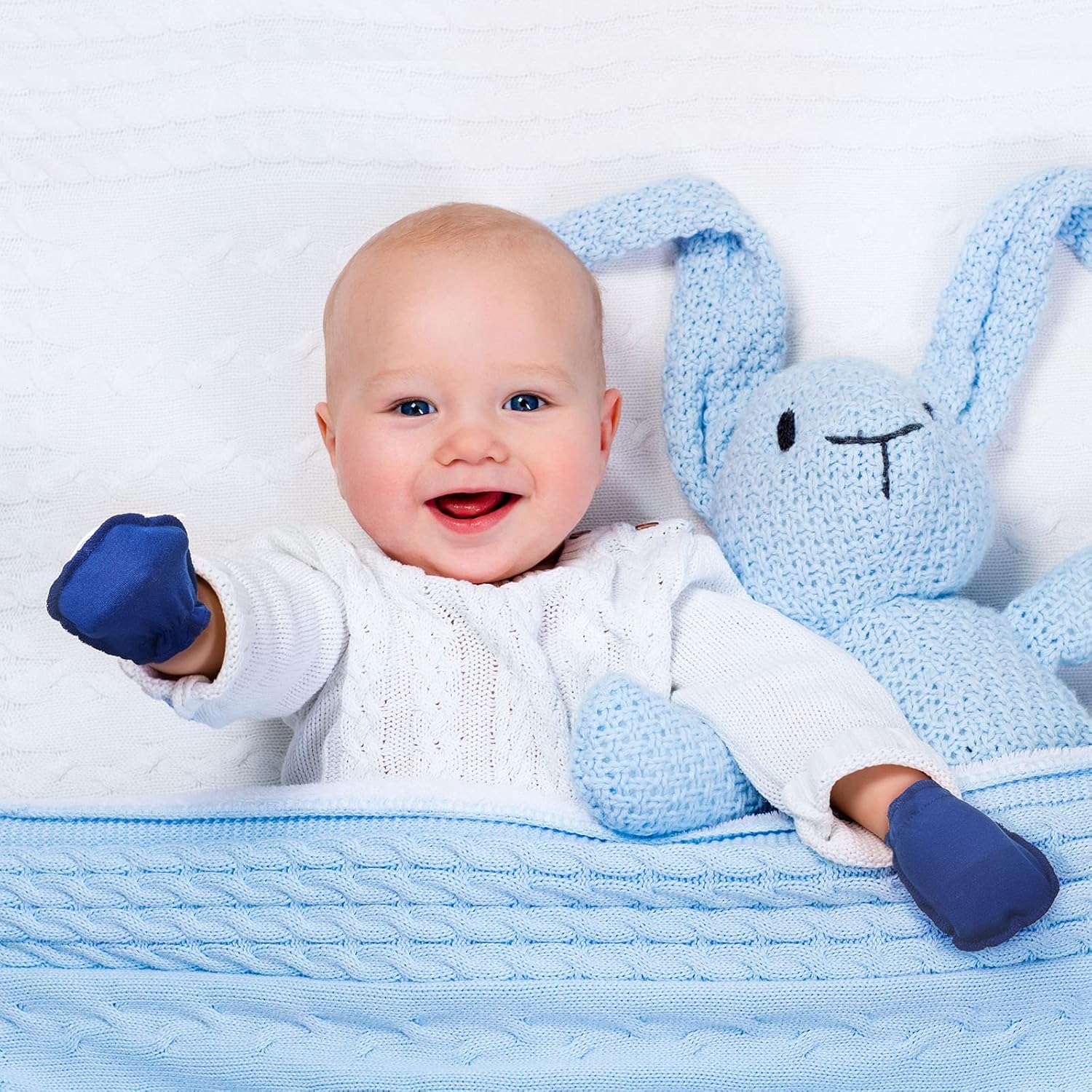 Geyoga 40-Pair Soft Elastic infant gloves