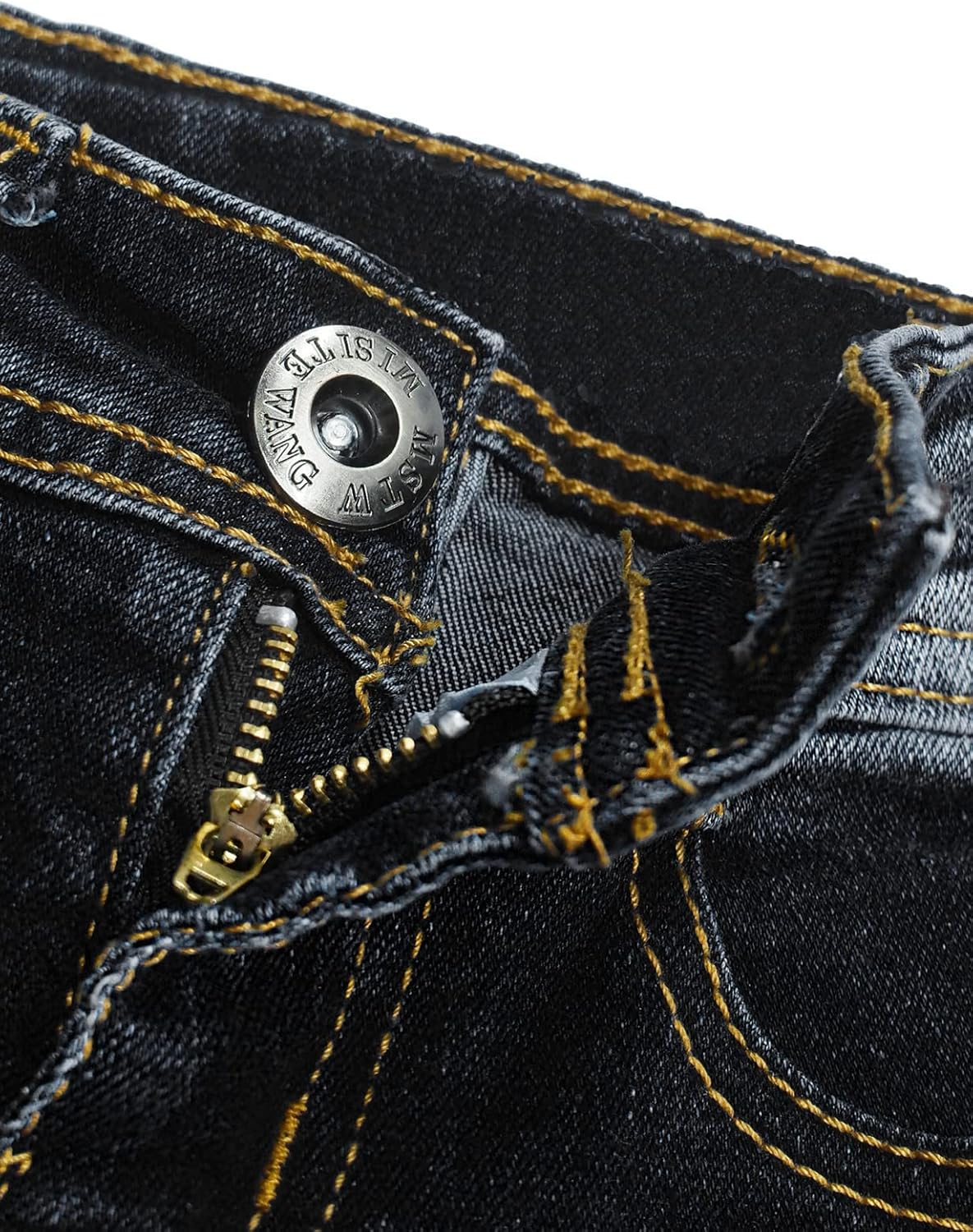 KIDSCOOL SPACE Baby Jeans Stone Washed Denim with Embroidery