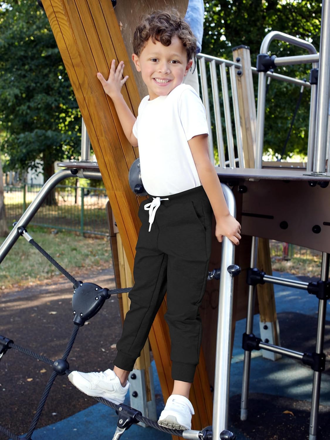 Resinta 3-Pack Toddler Boys Active Jogger Pants