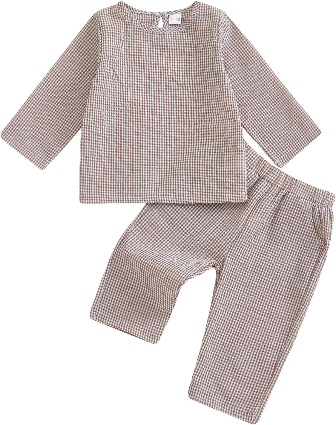 Adorable Plaid Outfit Set for Fall and Winter