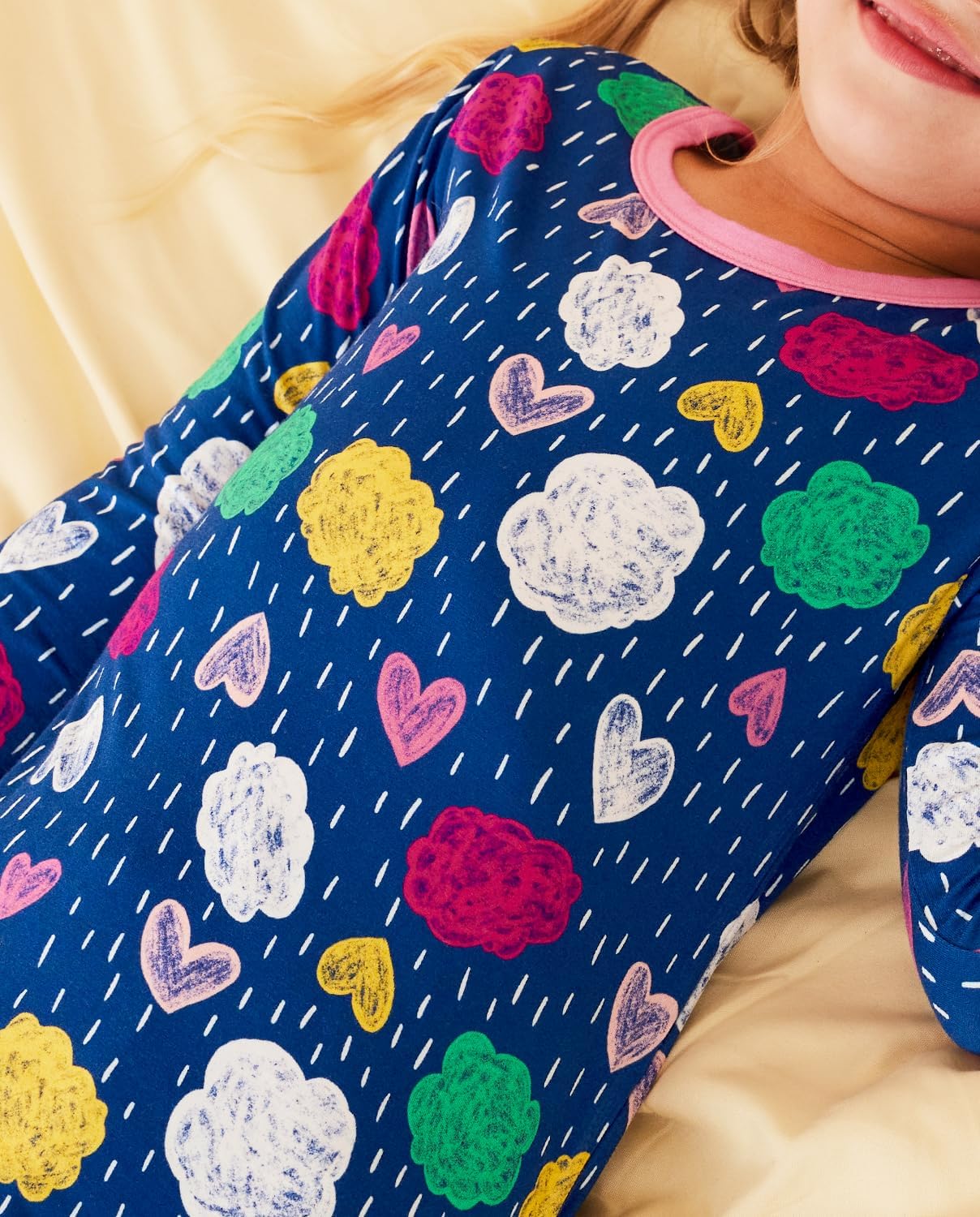 Lightweight bamboo viscose pajama set for toddlers