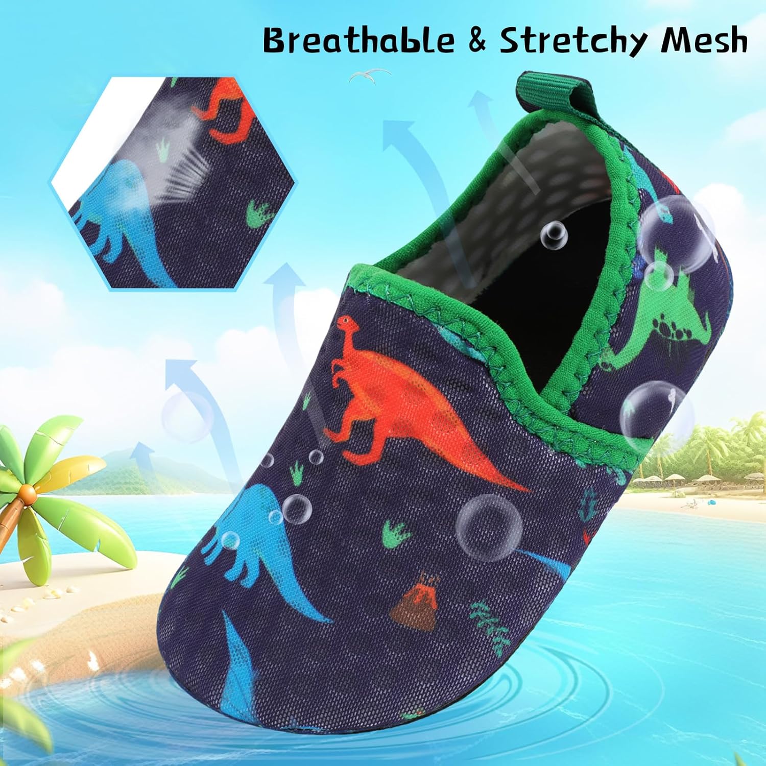 Centipede Demon Toddler Water Shoes Quick-Dry Non-Slip Adjustable