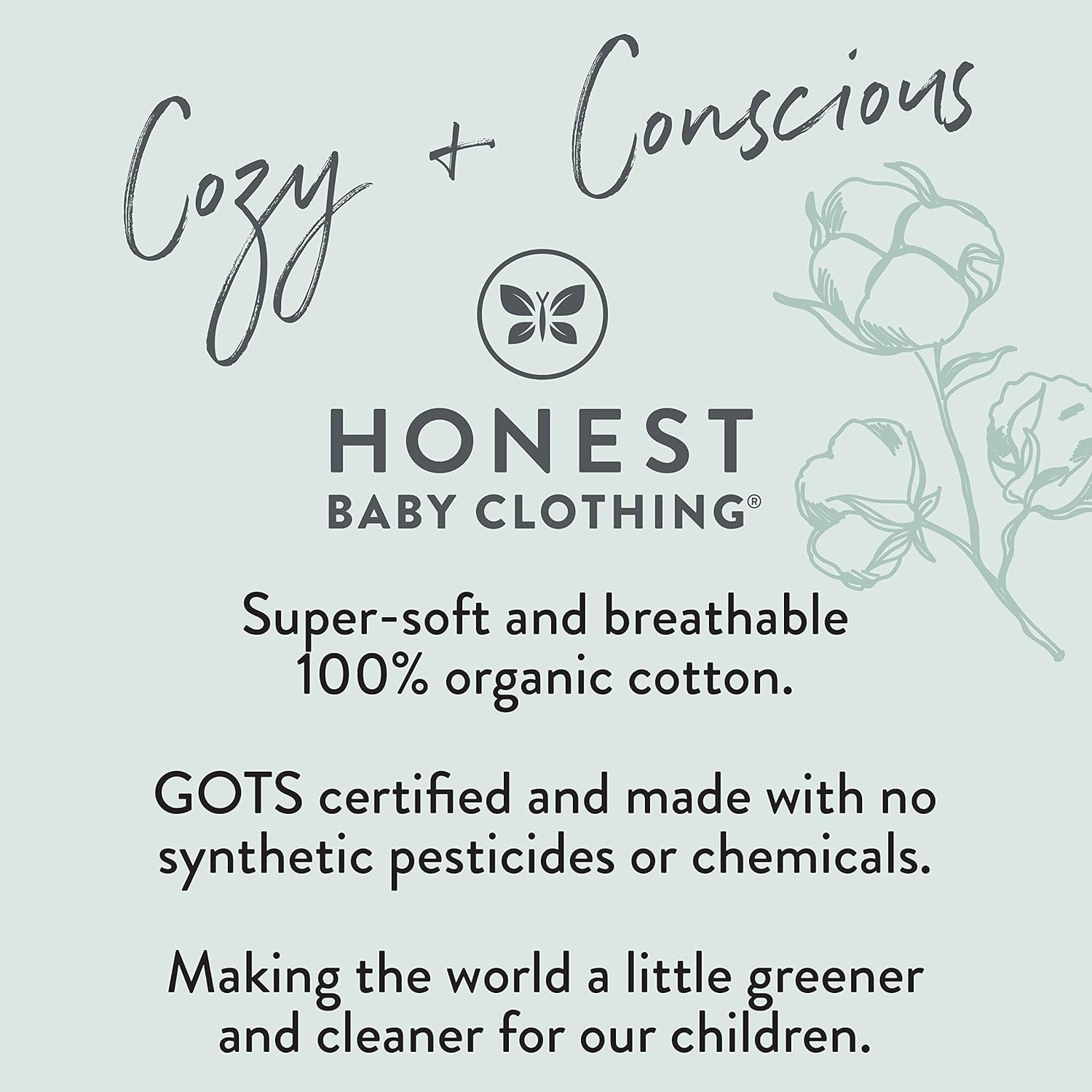 Honest Baby Organic Multipack Pullover Set for Babies and Kids