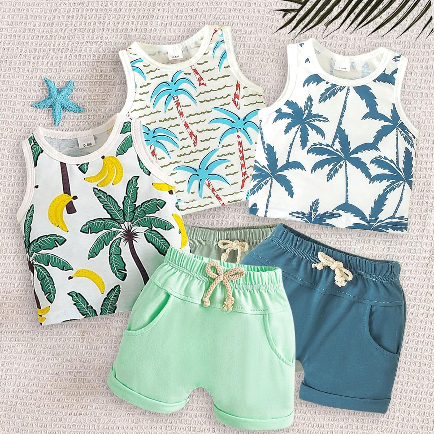 Perfect Toddler Boys Summer Coconut Beach Clothes