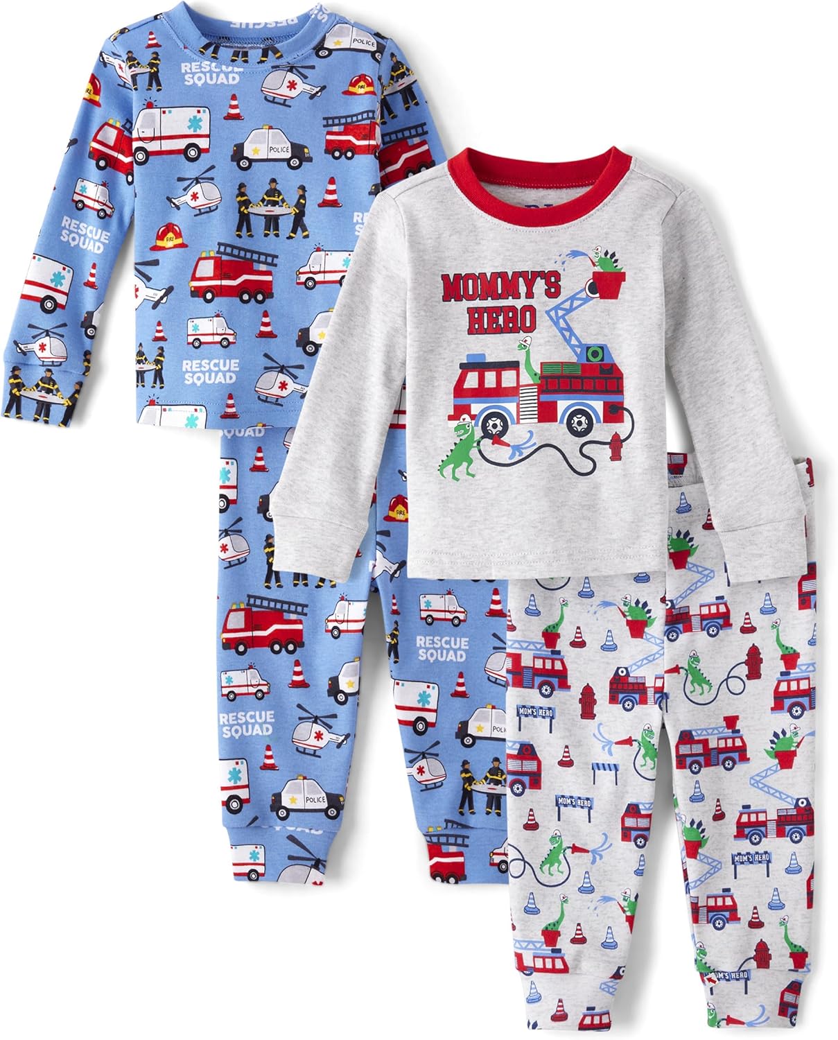 The Childrens Place 4-Piece Pajama Set