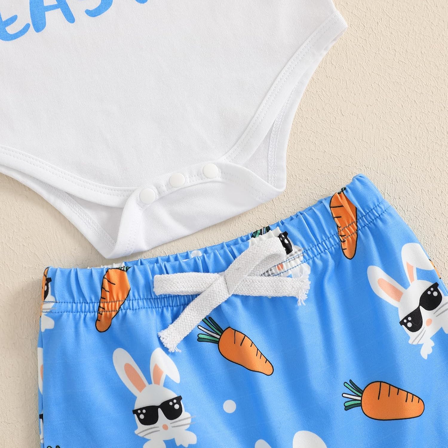 Newborn Baby Rabbit Romper Set for Easter - 3-Piece Design