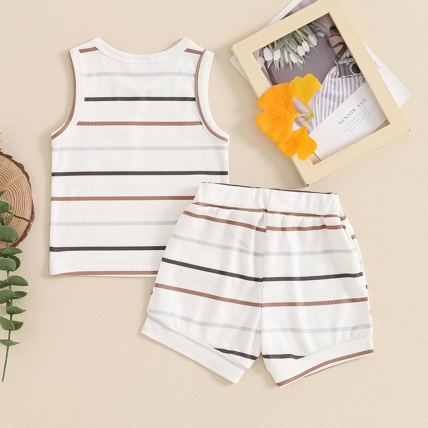 Cute Newborn Boy Summer Outfit - Tank Tops Shorts