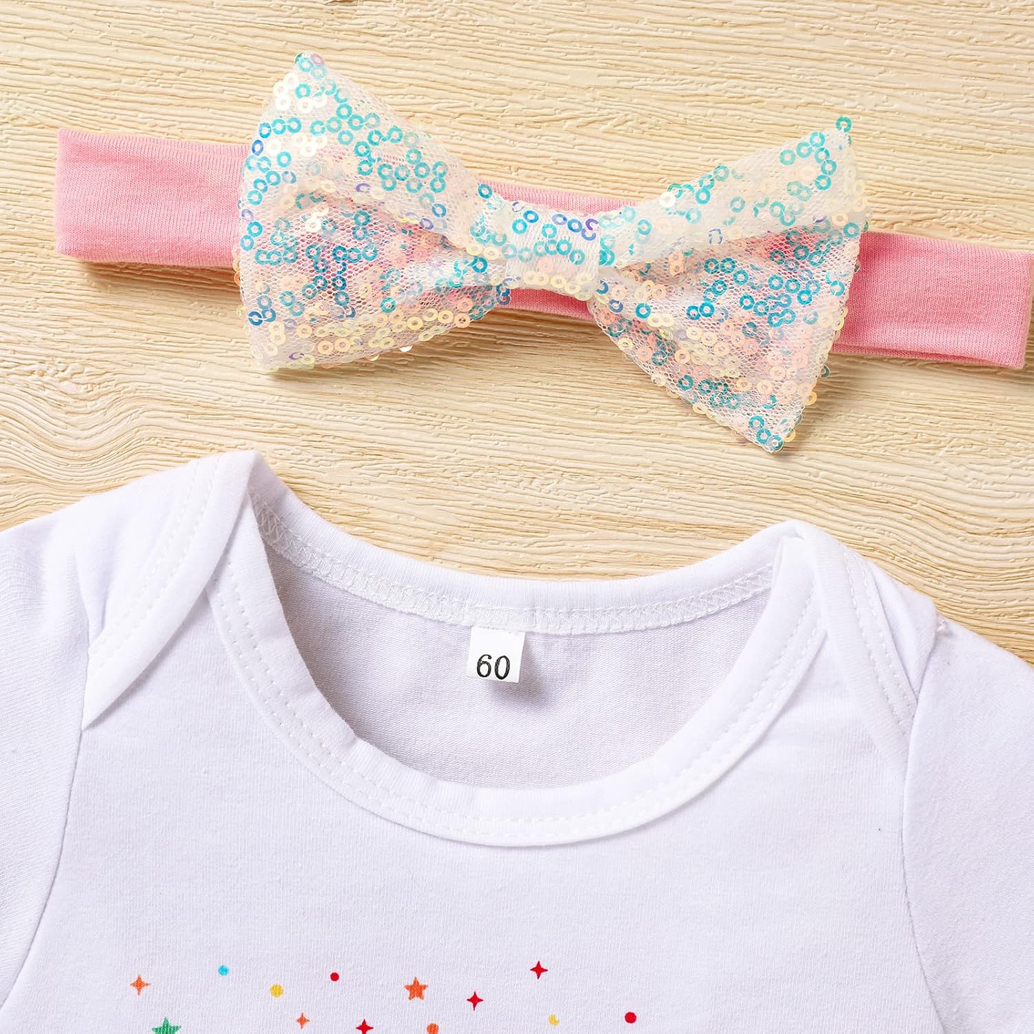 Newborn Baby Girl Romper Tutu Skirt Set for 0-9 Months