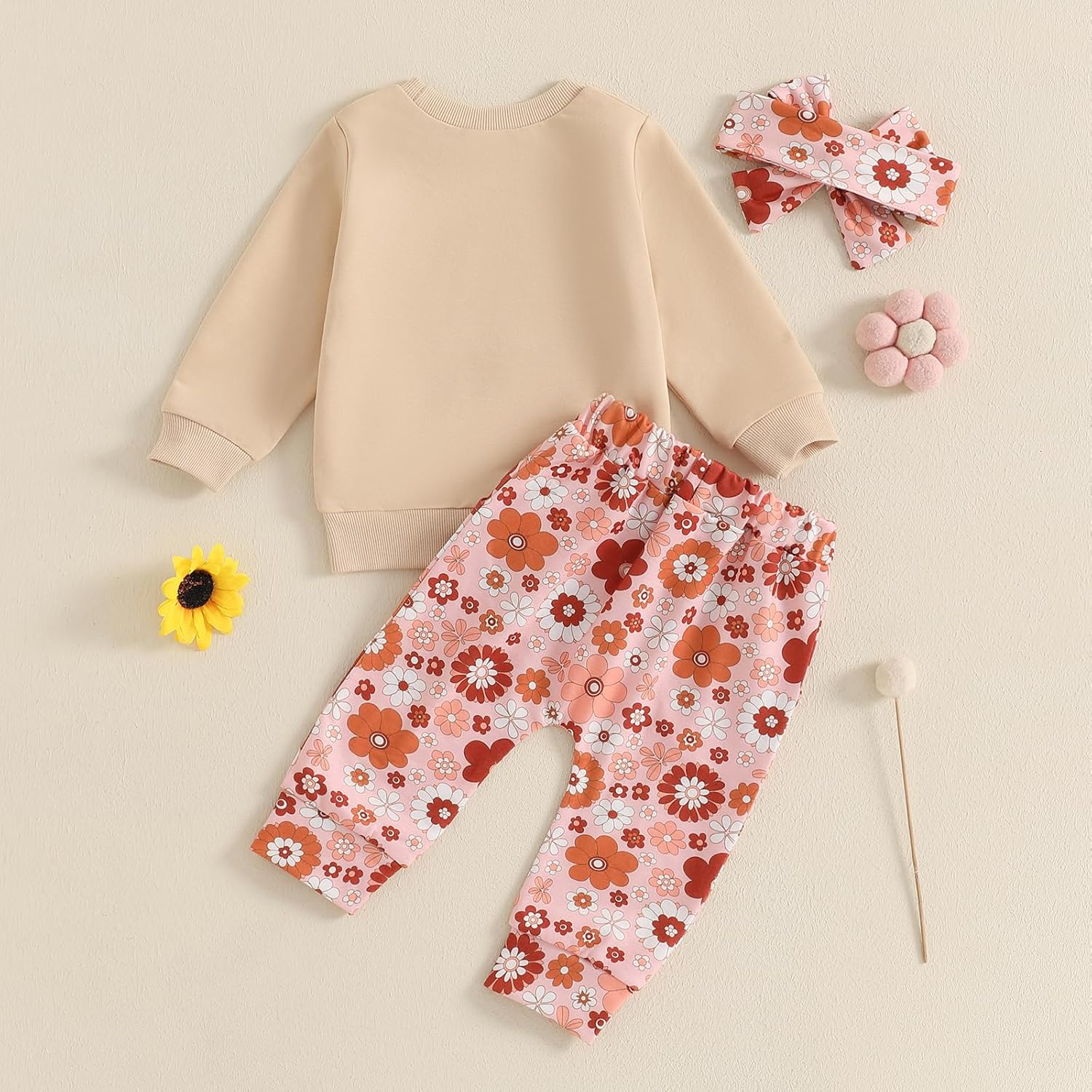 Aunties Bestie Baby Clothes 3Pcs Survivor Set for Baby Girl