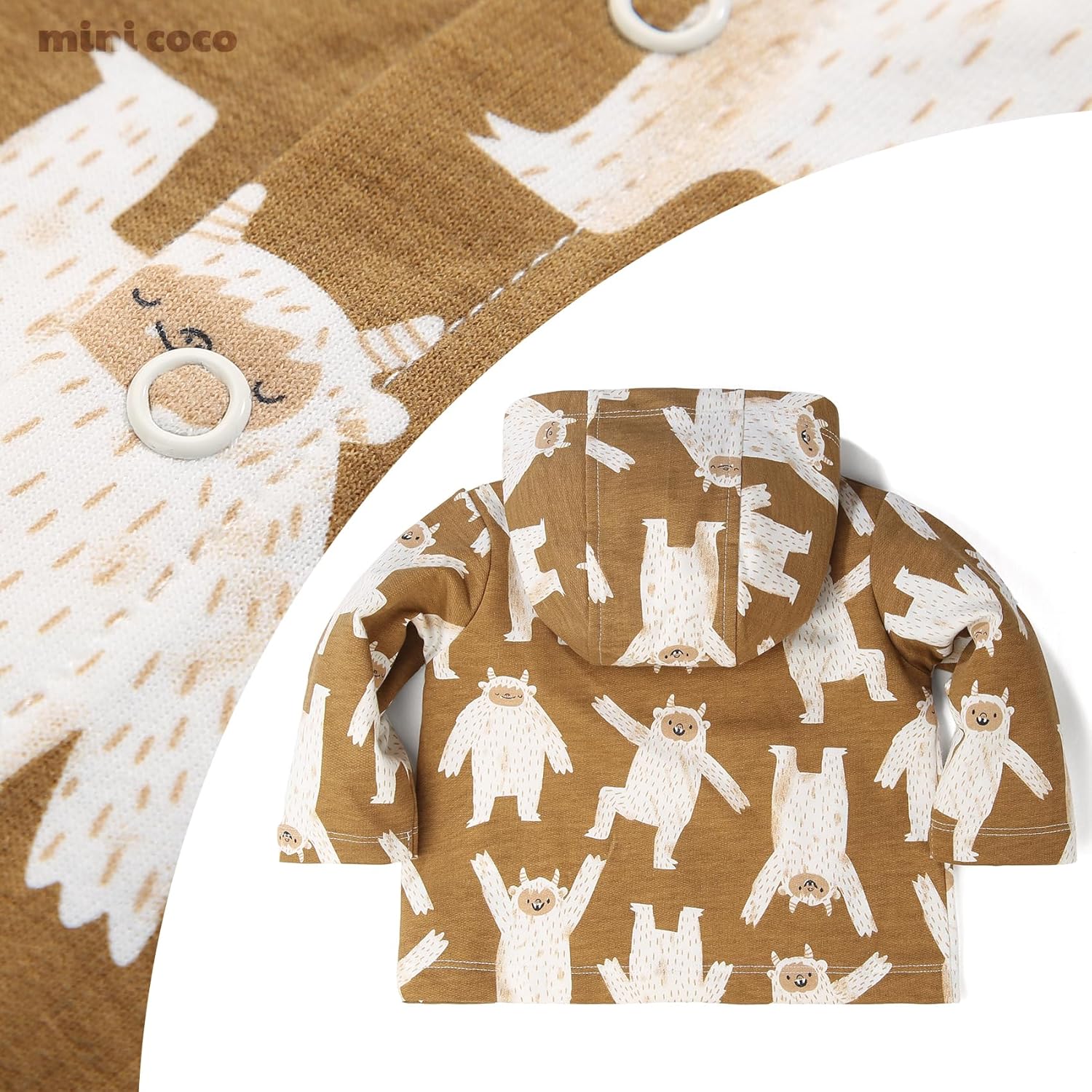 100 Cotton Toddler Wind-Proof Hoodie Fall Spring Fashion