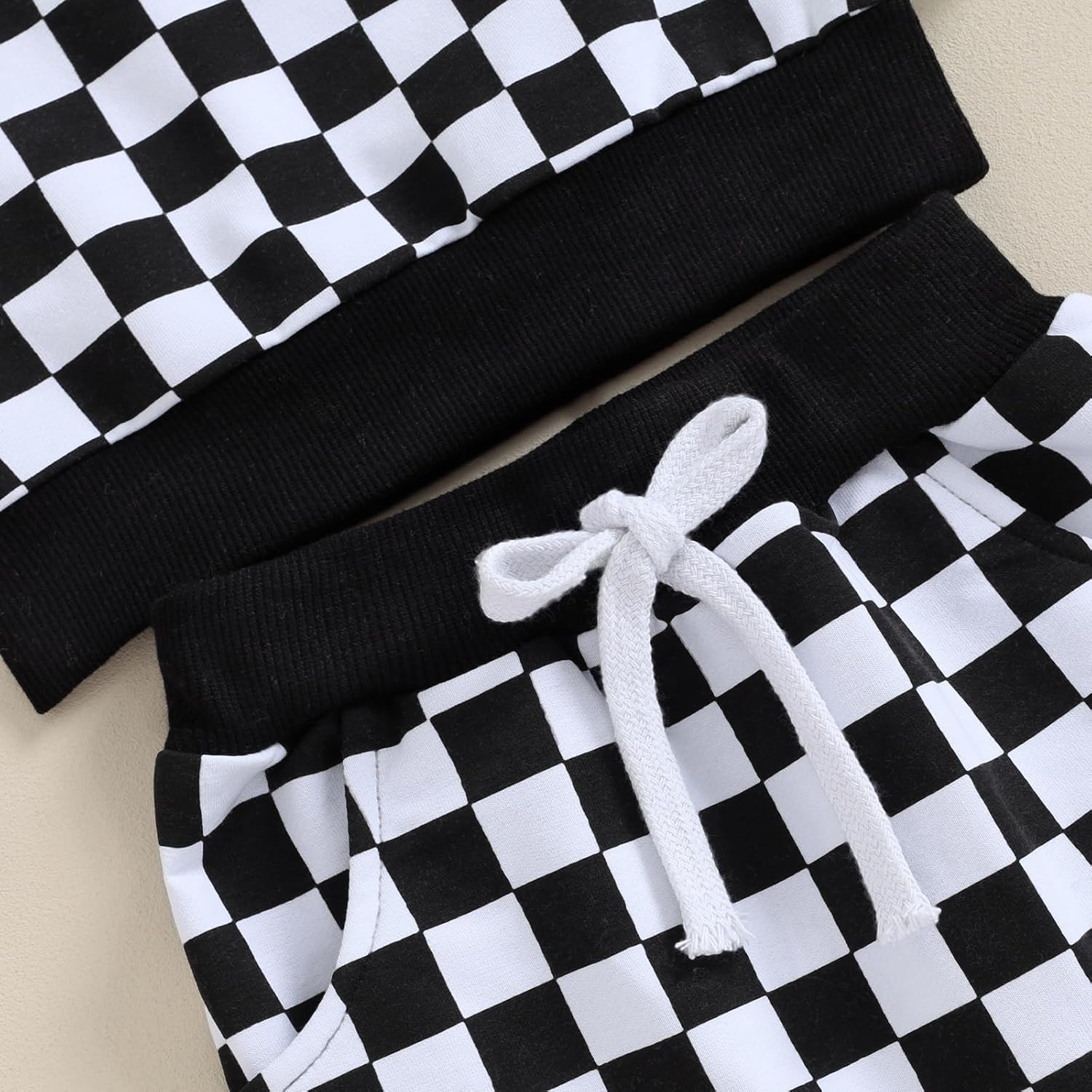 Adorable Toddler Clothing Set Checkered Overalls for Winter Fall