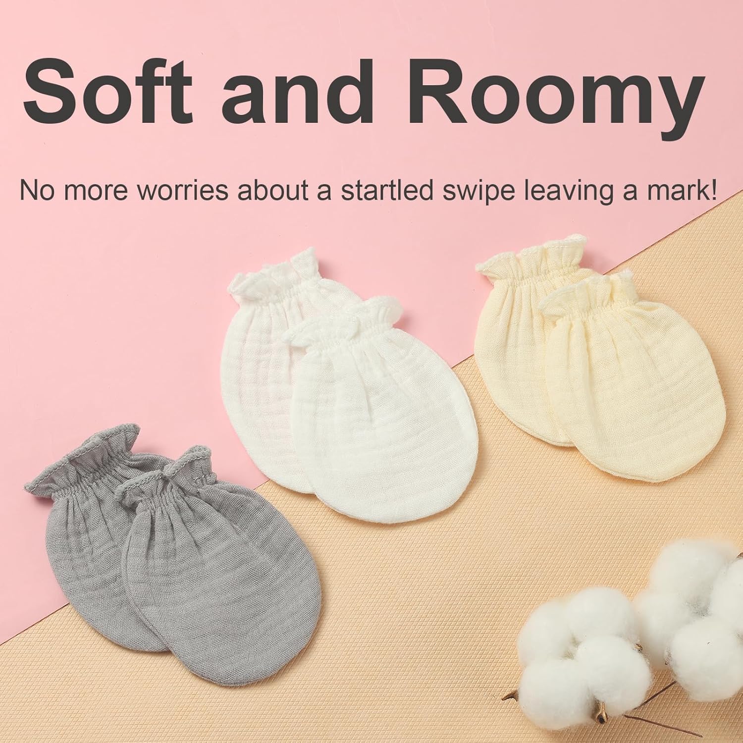 Newborn No-Skid Mittens