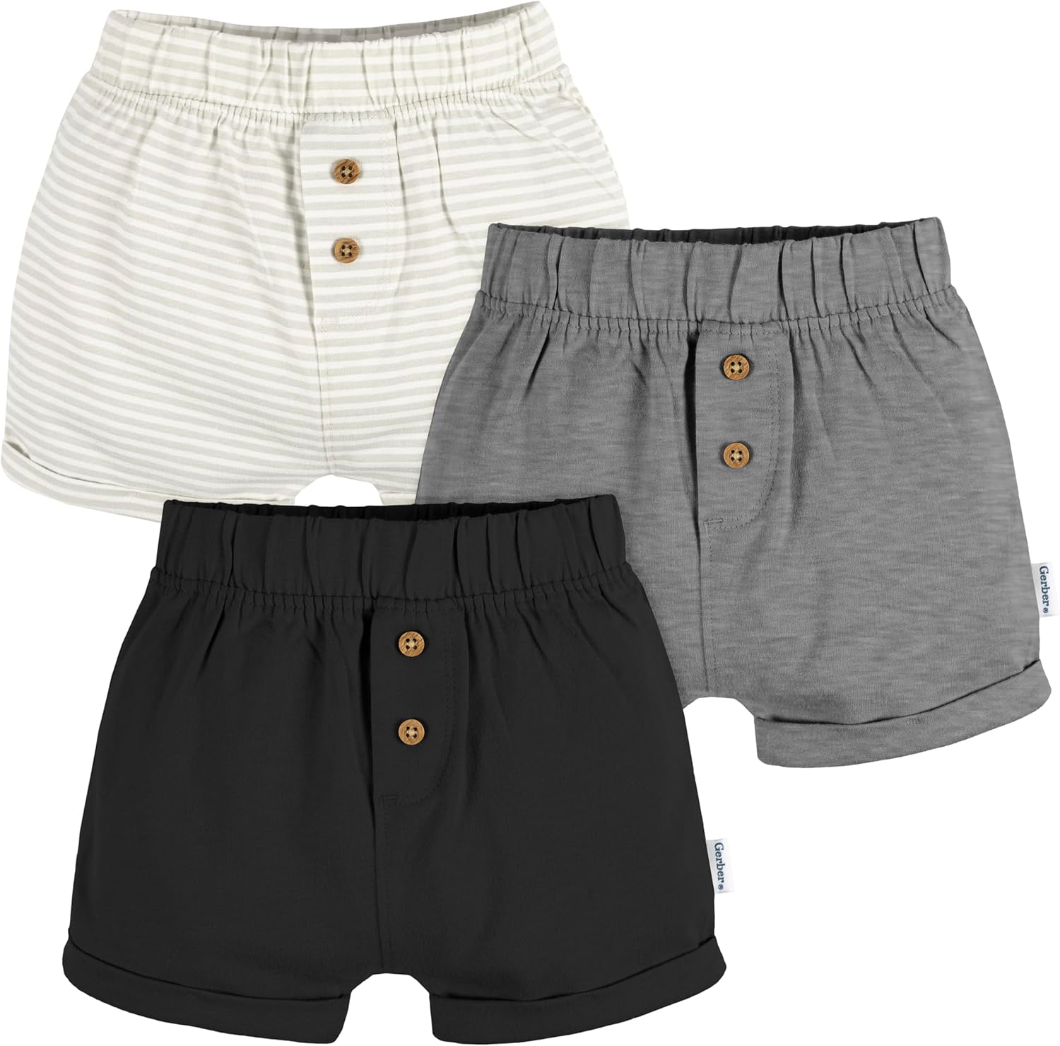 Gerber Baby 3-Pack Knit Shorts Unquestioned Quality