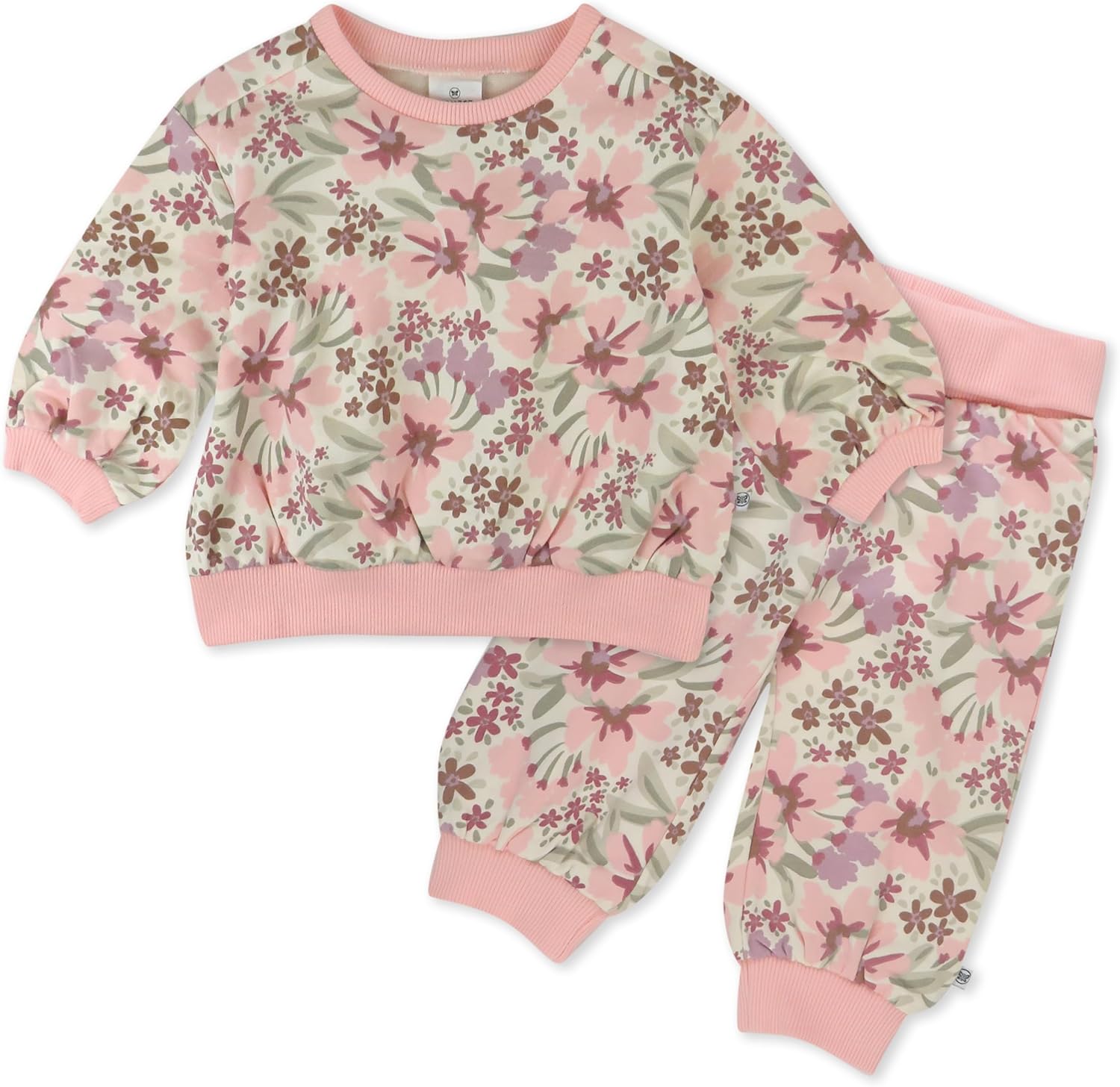 HonestBaby Organic Cotton Baby Set Pullover Hoodie Sweatshirt Jogger Sweatpant Unisex