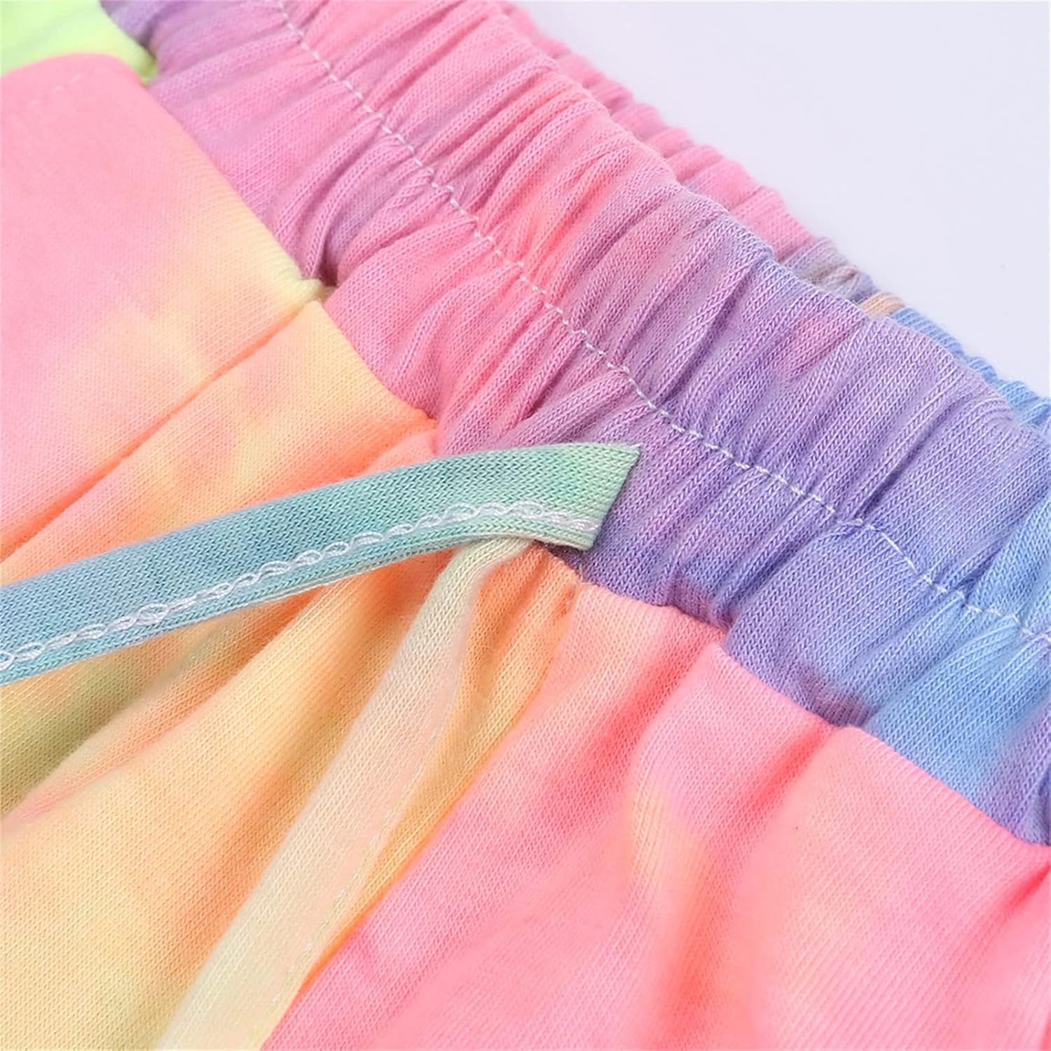Kids Casual Tie Dye Sweatshirt and Camouflage Pants Set 2Pcs