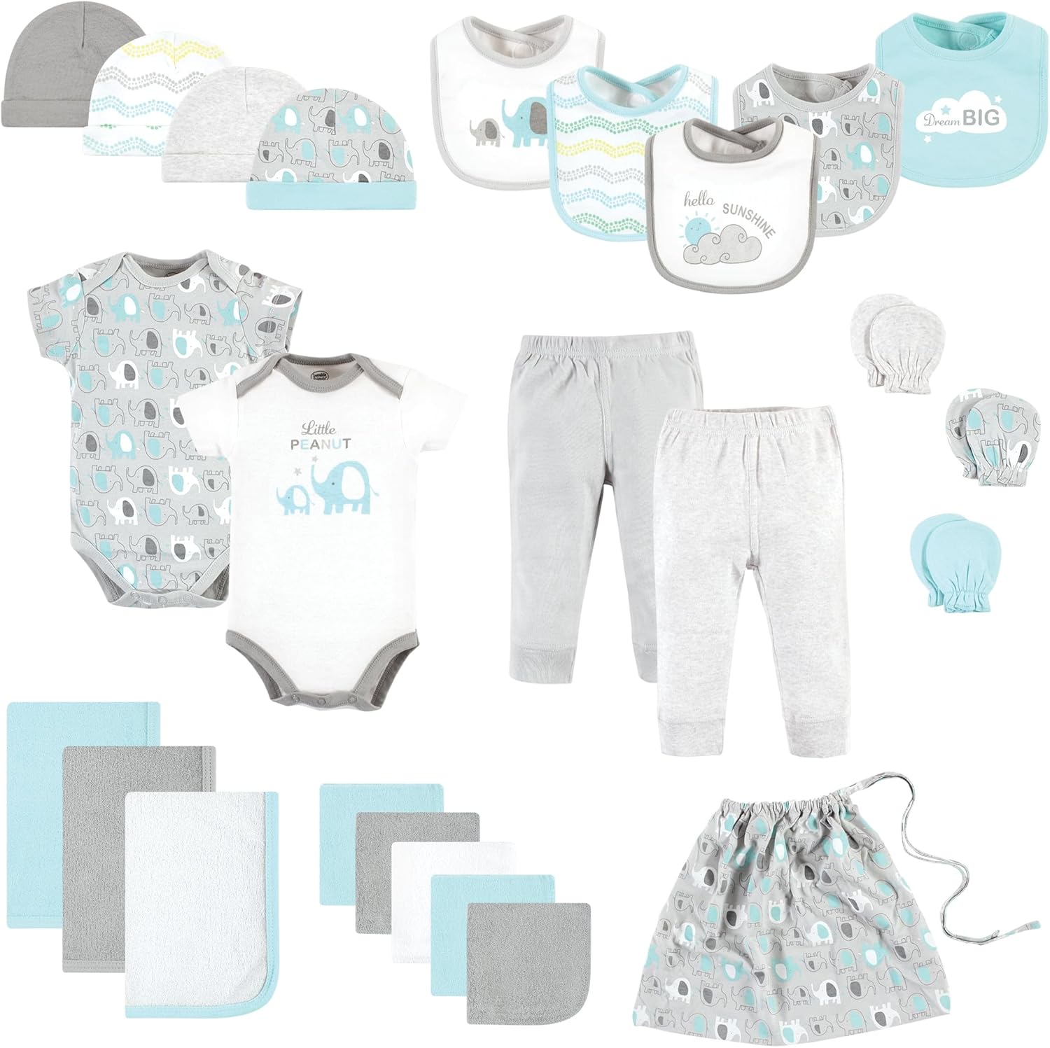 Luvable Friends Unisex Baby Layette Gift Cube