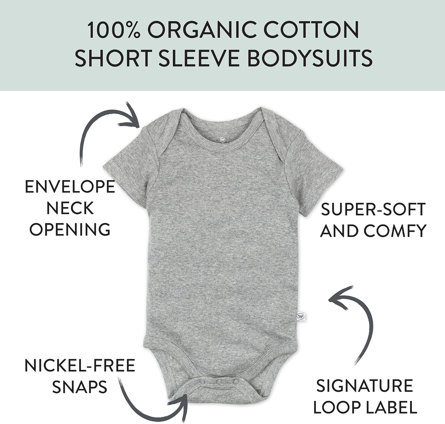 HonestBaby 10-Piece Organic Cotton Bodysuits
