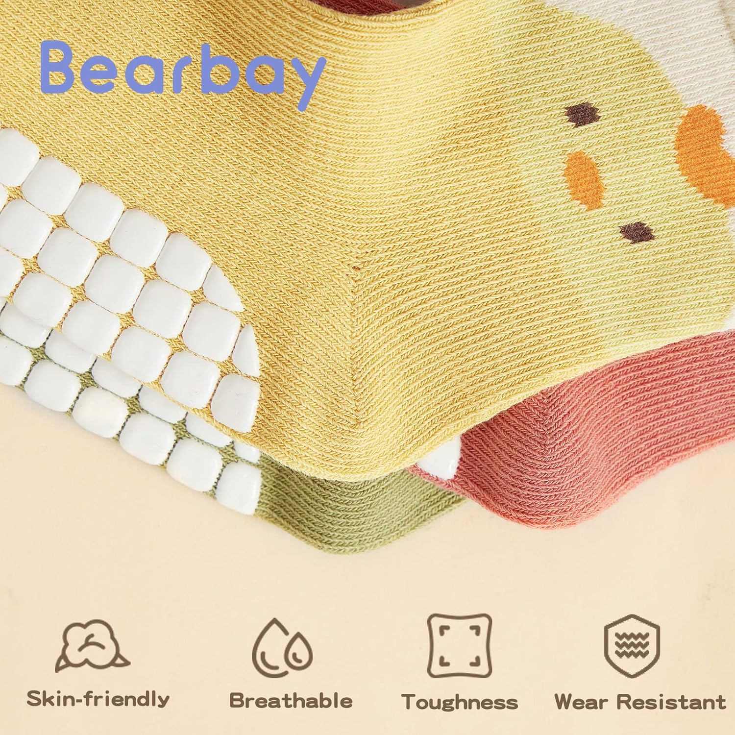 Safety Comfort Baby Non-Slip Ankle Socks