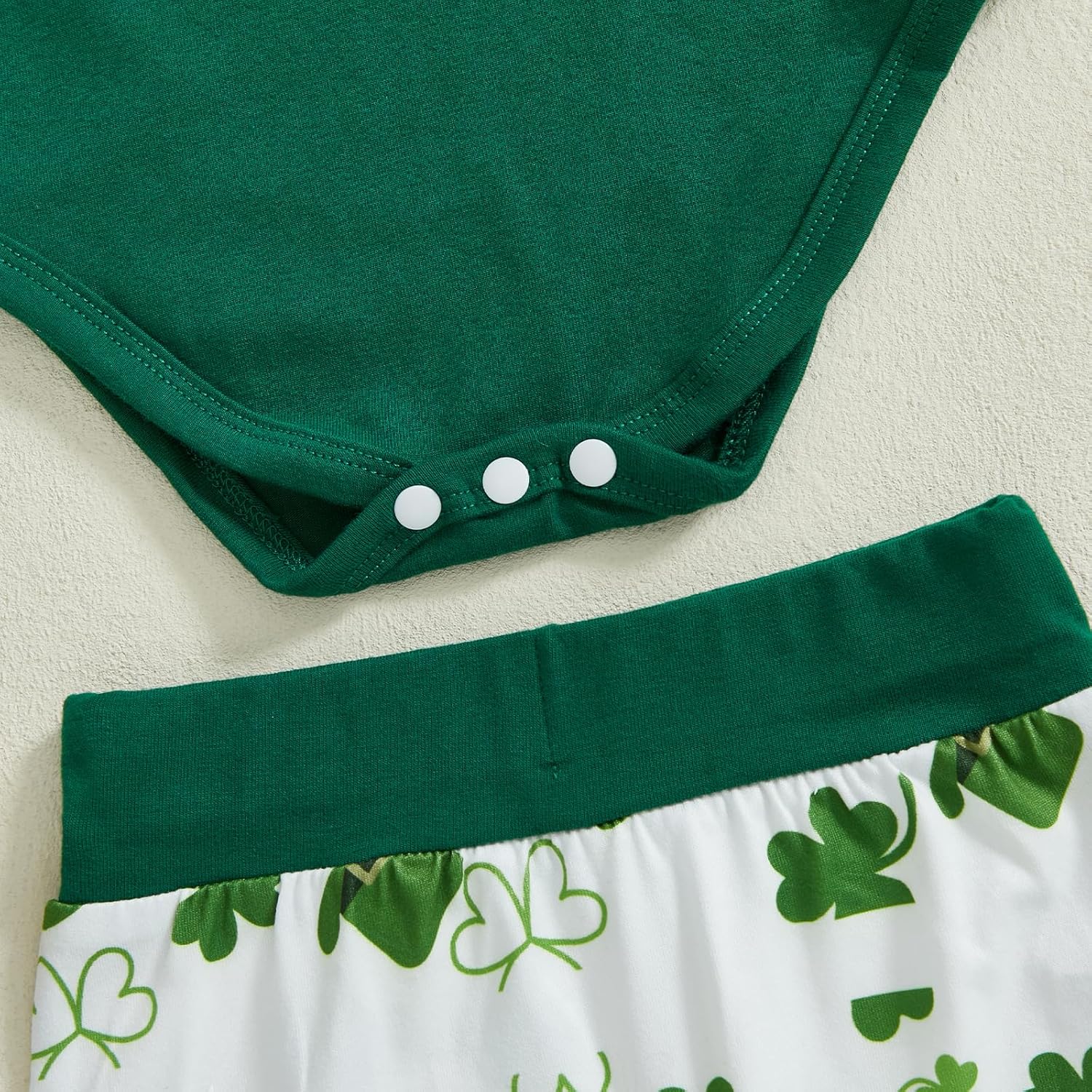 BemeyourBBs St Patricks Day First Day Baby Romper Set