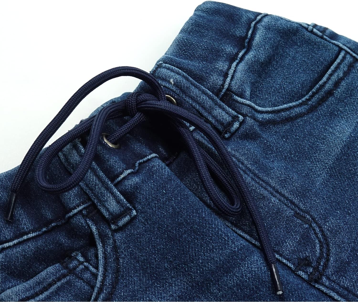 KIDSCOOL SPACE Baby Girls Washable Soft Cotton Denim Jeans