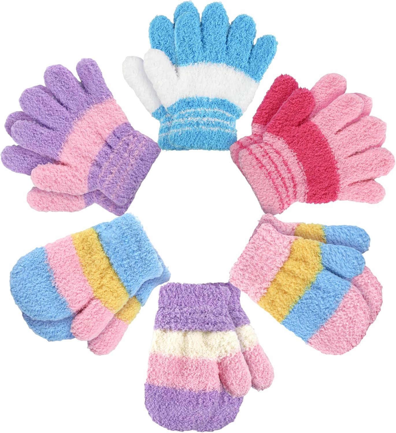 SATINIOR toddler knitted gloves Wintry Warm