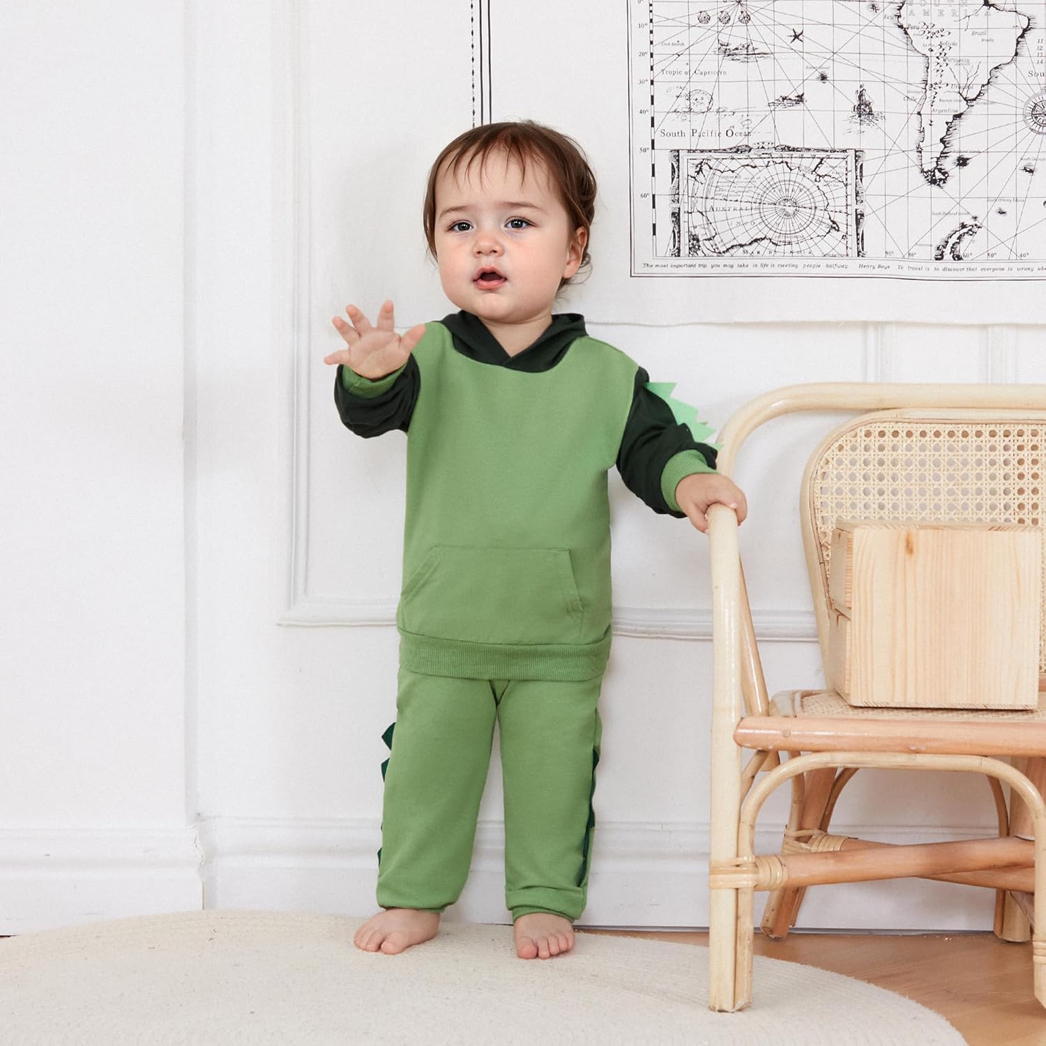 Dinosaur-Themed Toddler Fall Outfit Set