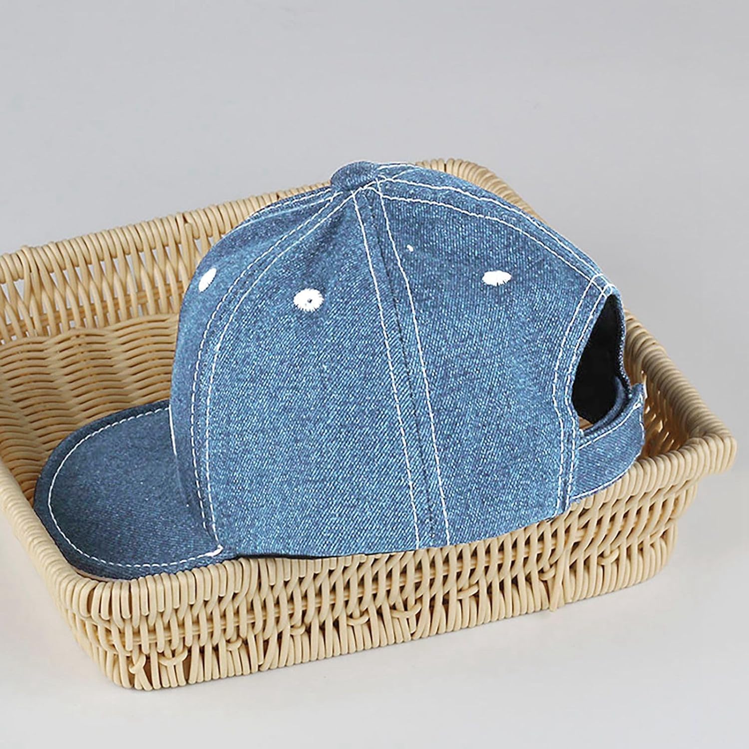 Stylish Toddler Duck Tongue Denim Hat for Boys Girls - Lightweight Sun Protection