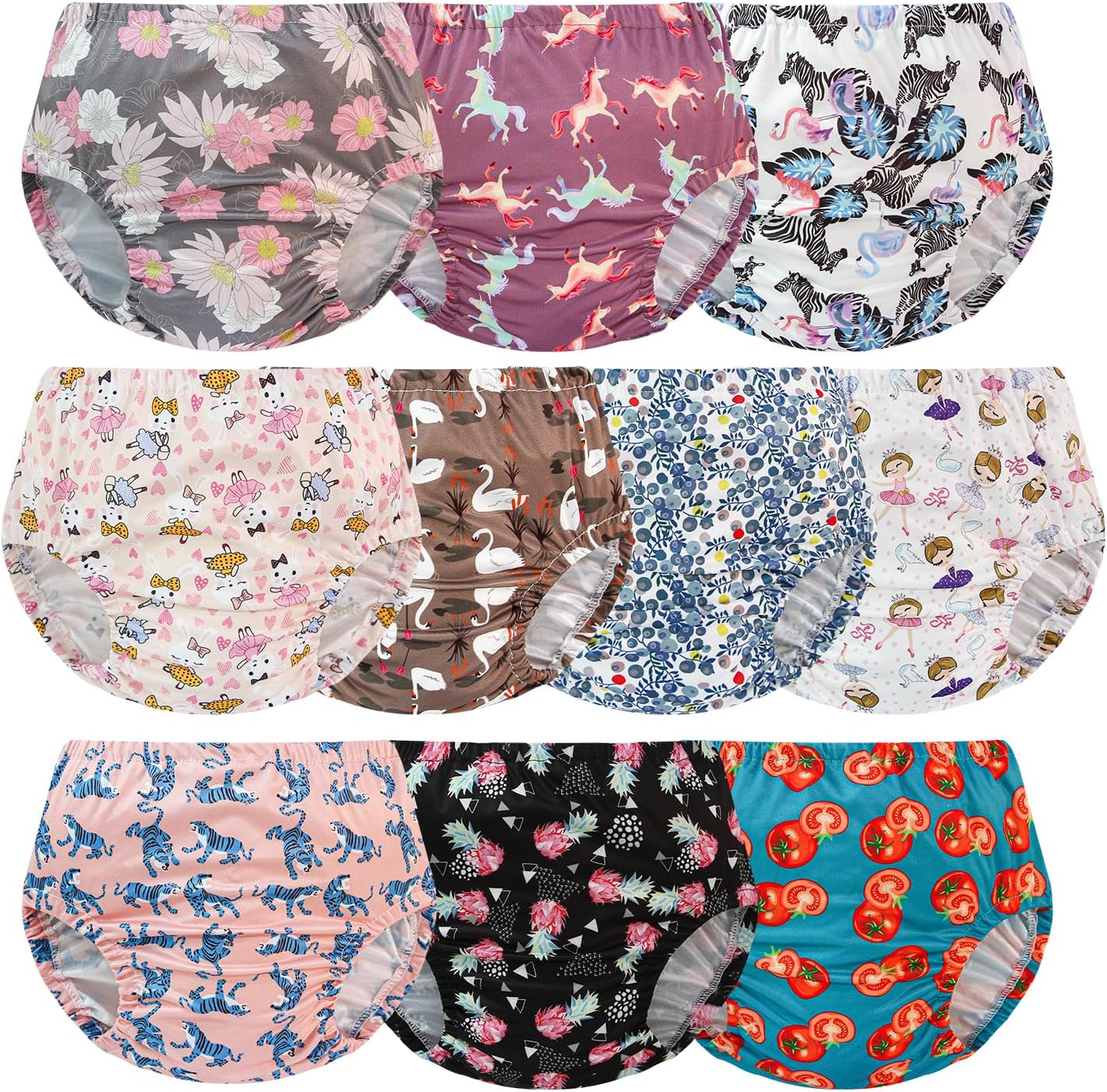 EZ Moms 10-Pack Waterproof Plastic Underwear for Baby