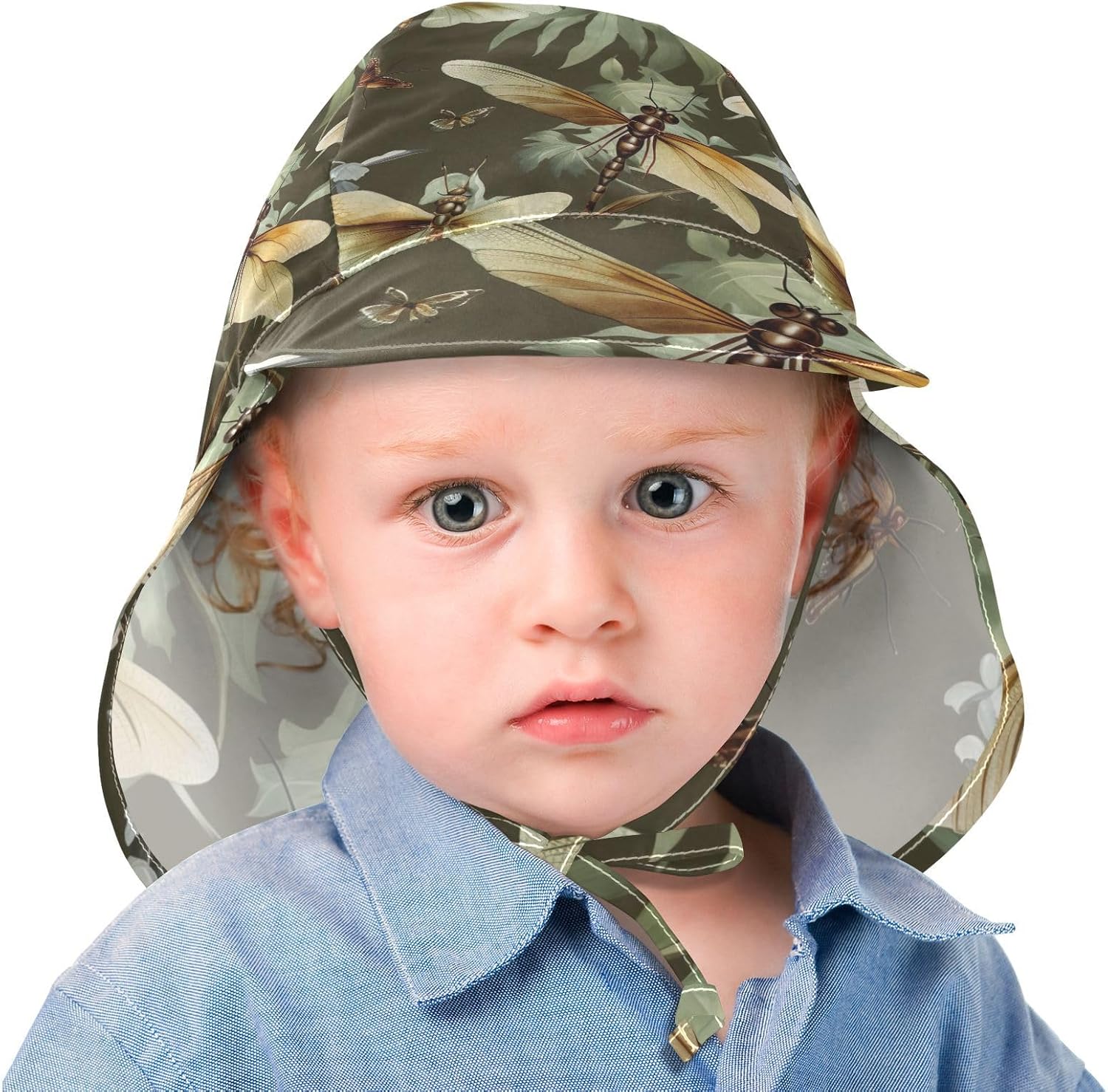 J JOYSAY Dragonfly Leaves Baby Sun Hat toddler UPF 50 vibrations