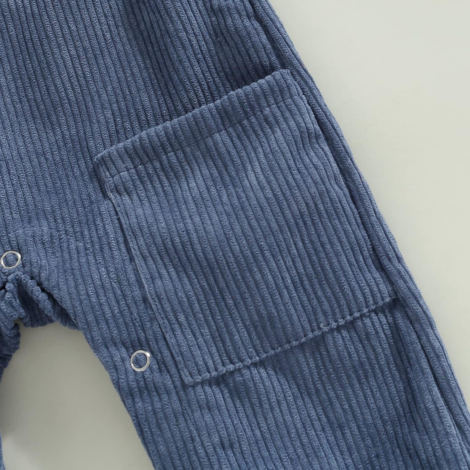 Plush reversible cotton overalls for baby