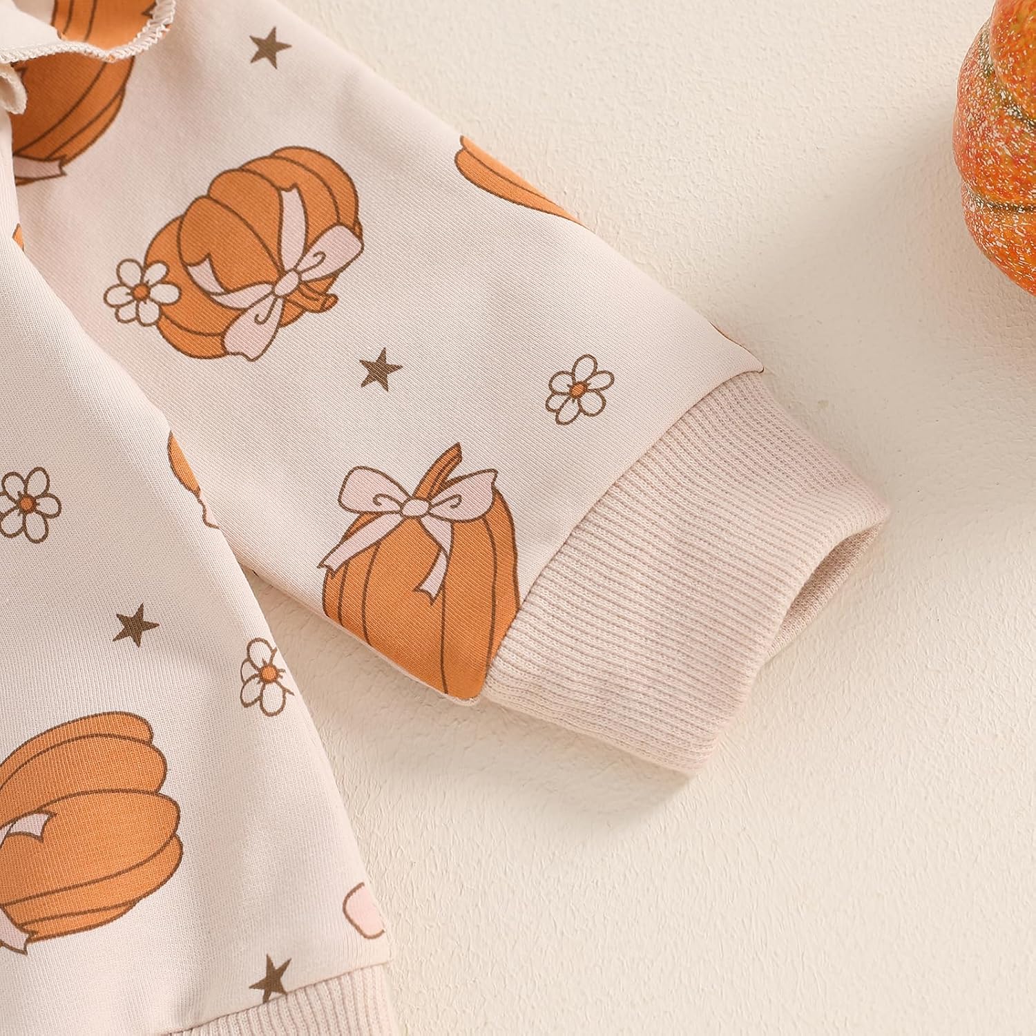 Halloween Spooky Toddler Outfit - Cute pumpkin Sweater Pants Set