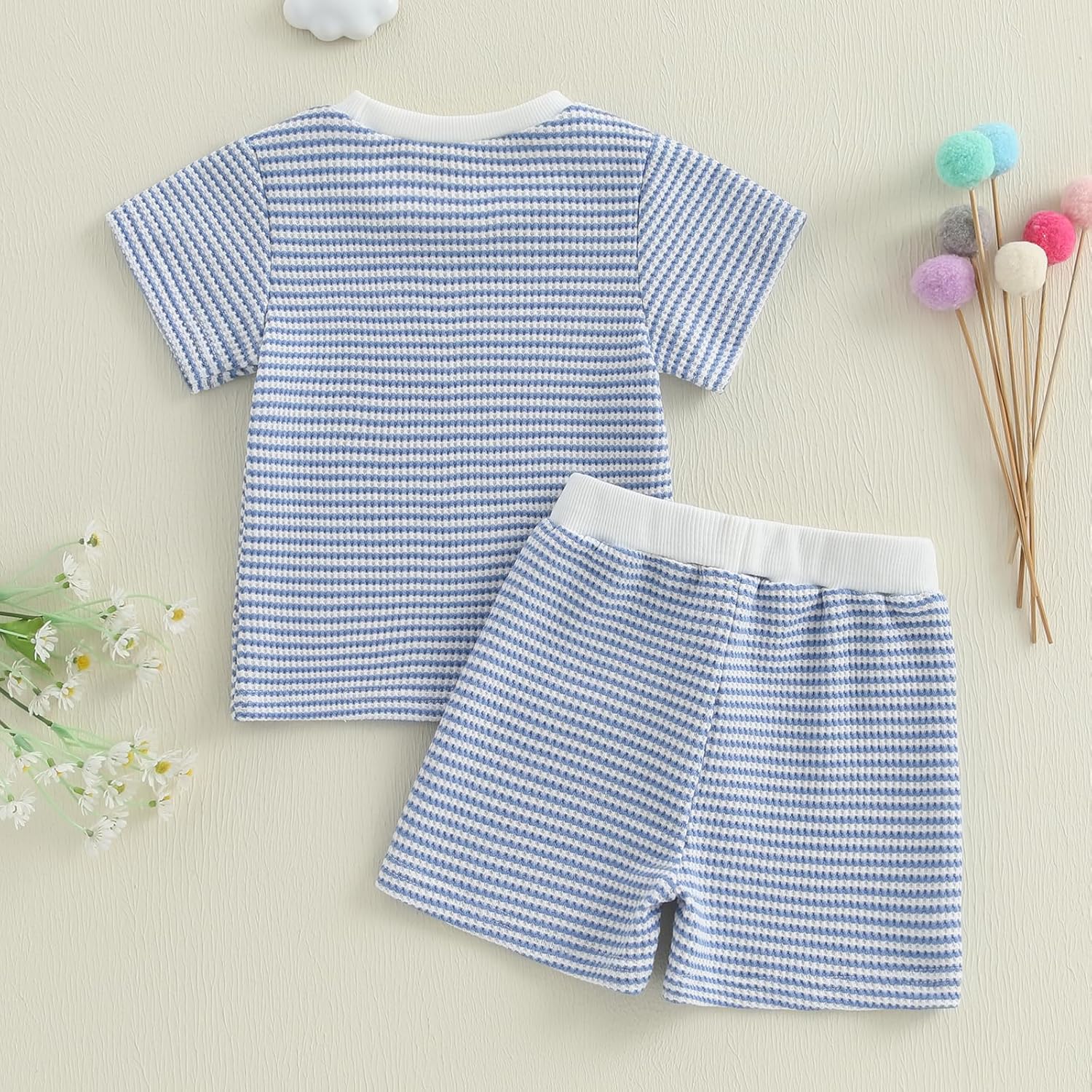 VISGOGO Baby Toddler Summer 2 Piece Short Set